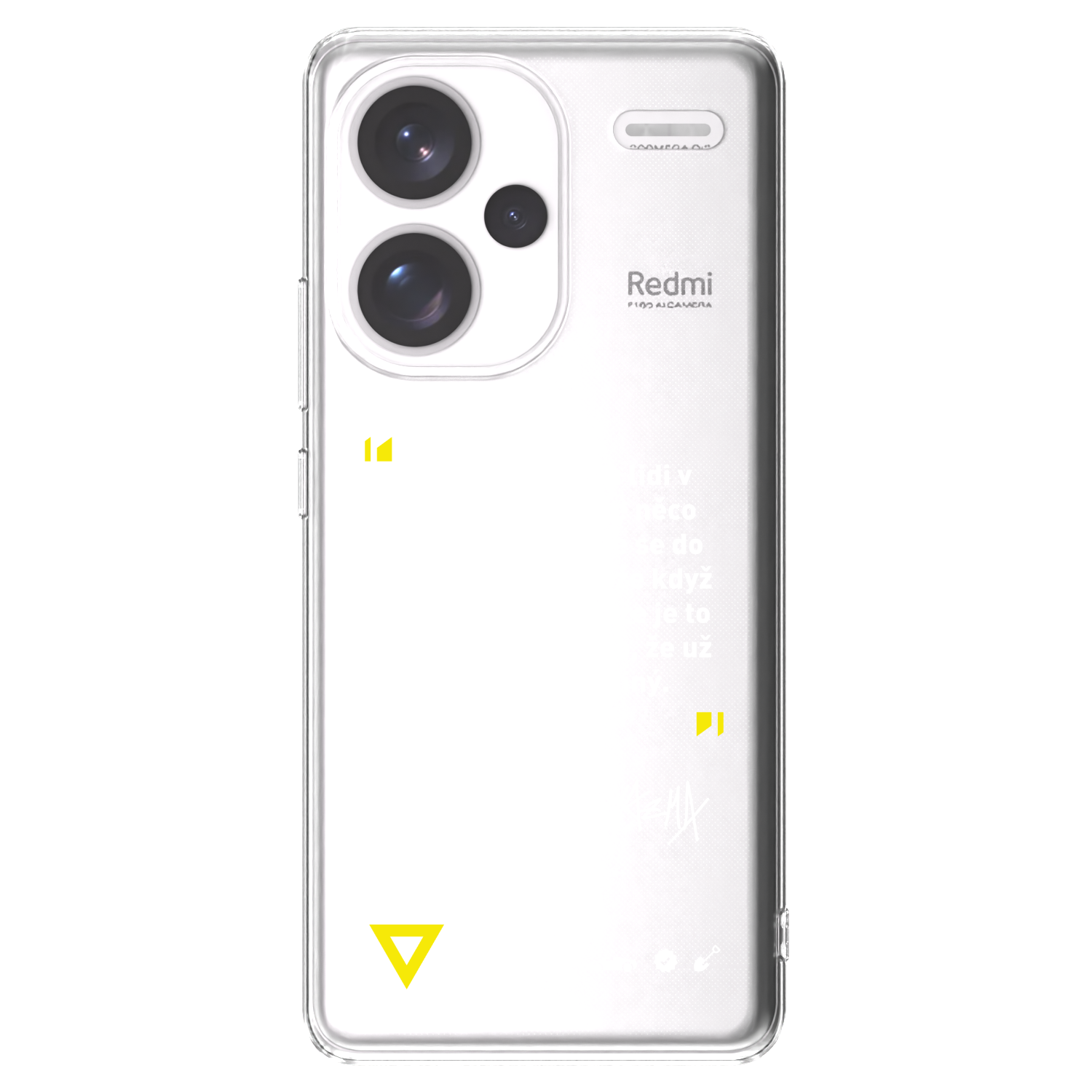 Picasee silikonový průhledný obal pro Xiaomi Redmi Note 13 Pro+ 5G - Kazma - MĚLI BYSTE SE DO TOHO PUSTIT