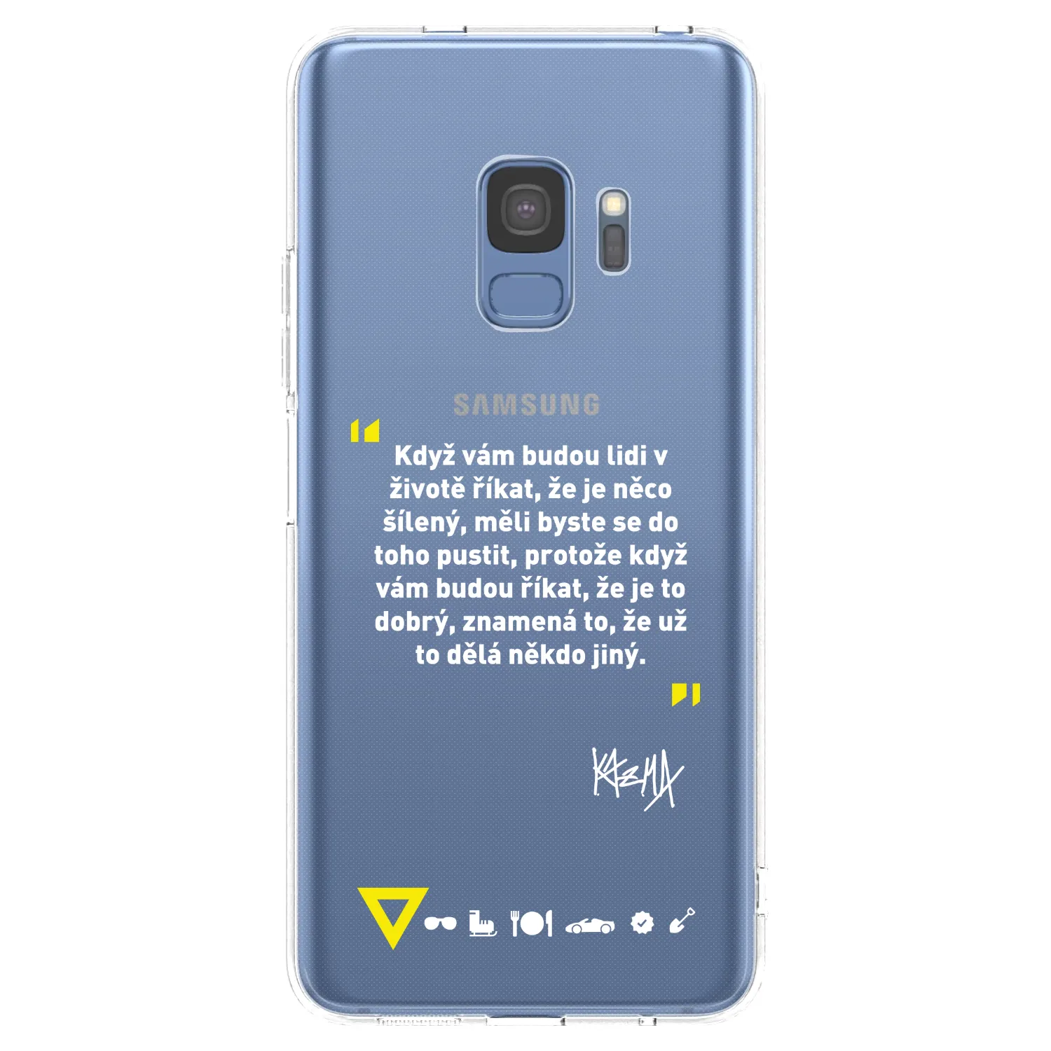Picasee silikonový průhledný obal pro Samsung Galaxy S9 G960F - Kazma - MĚLI BYSTE SE DO TOHO PUSTIT
