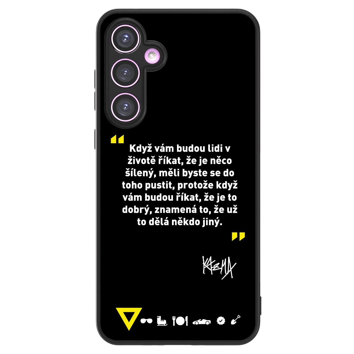 Picasee ULTIMATE CASE pro Samsung Galaxy A35 5G A356B - Kazma - MĚLI BYSTE SE DO TOHO PUSTIT