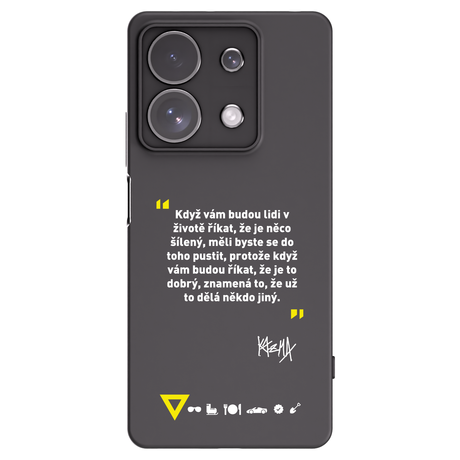 Picasee silikonový černý obal pro Xiaomi Redmi Note 13 Pro 4G - Kazma - MĚLI BYSTE SE DO TOHO PUSTIT