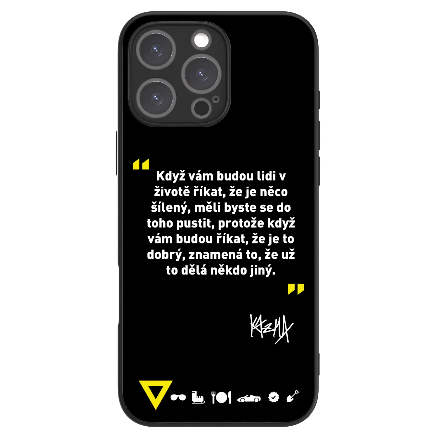 Picasee ULTIMATE CASE MagSafe pro Apple iPhone 16 Pro Max - Kazma - MĚLI BYSTE SE DO TOHO PUSTIT