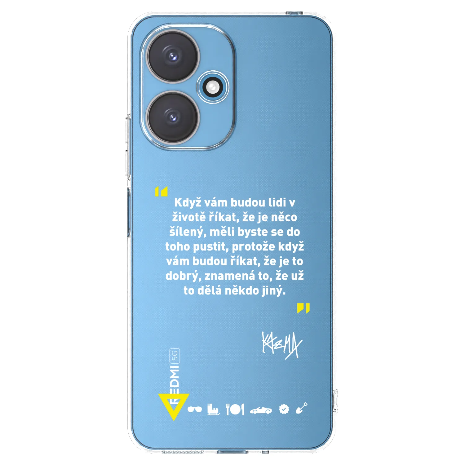 Picasee silikonový průhledný obal pro Xiaomi Redmi 13C 5G - Kazma - MĚLI BYSTE SE DO TOHO PUSTIT