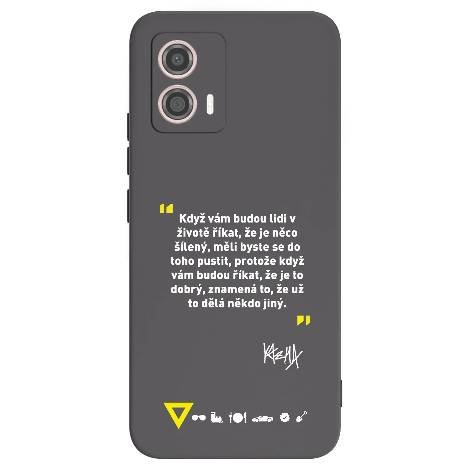 Picasee silikonový černý obal pro Motorola Moto G53 5G - Kazma - MĚLI BYSTE SE DO TOHO PUSTIT