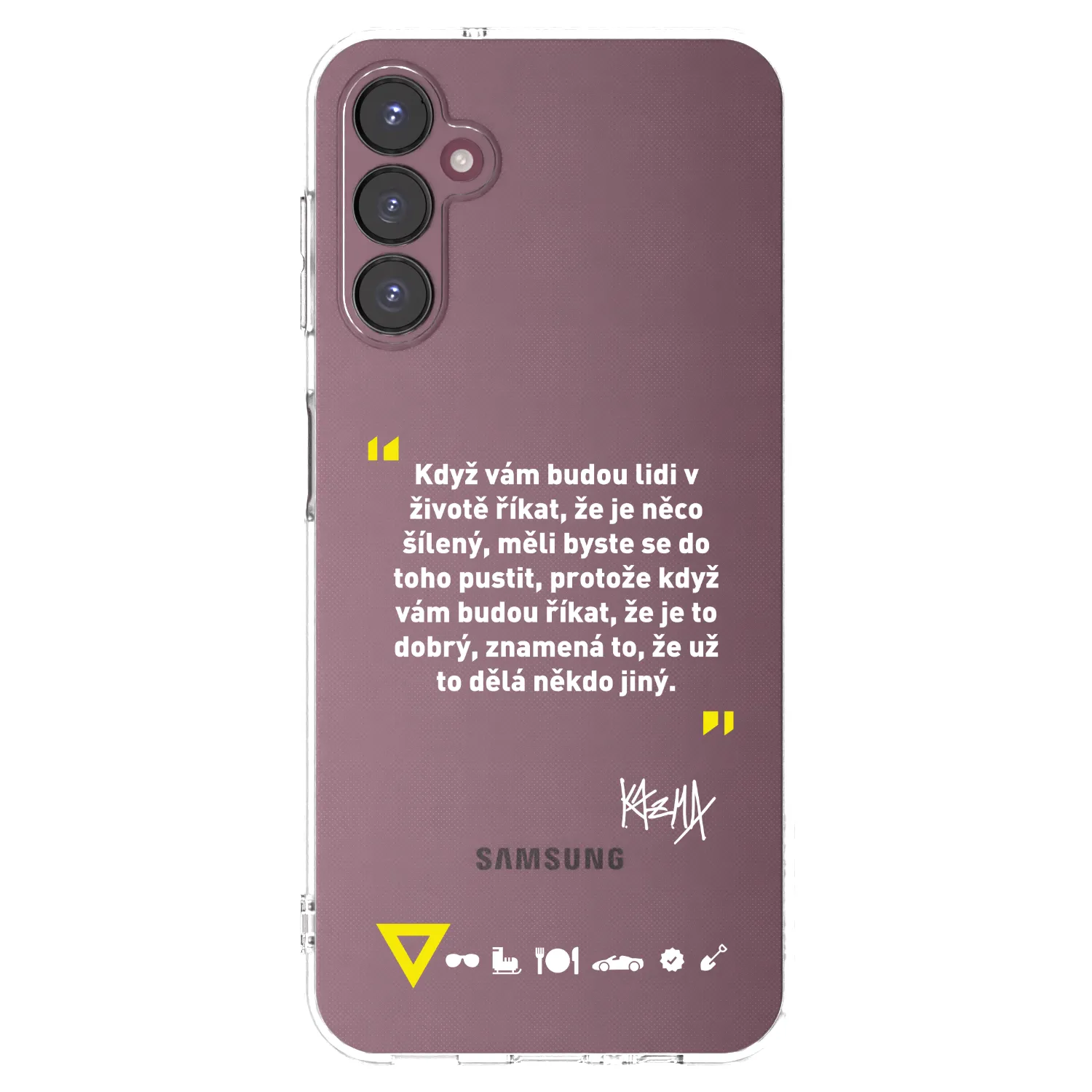 Picasee silikonový průhledný obal pro Samsung Galaxy A05s A057G - Kazma - MĚLI BYSTE SE DO TOHO PUSTIT