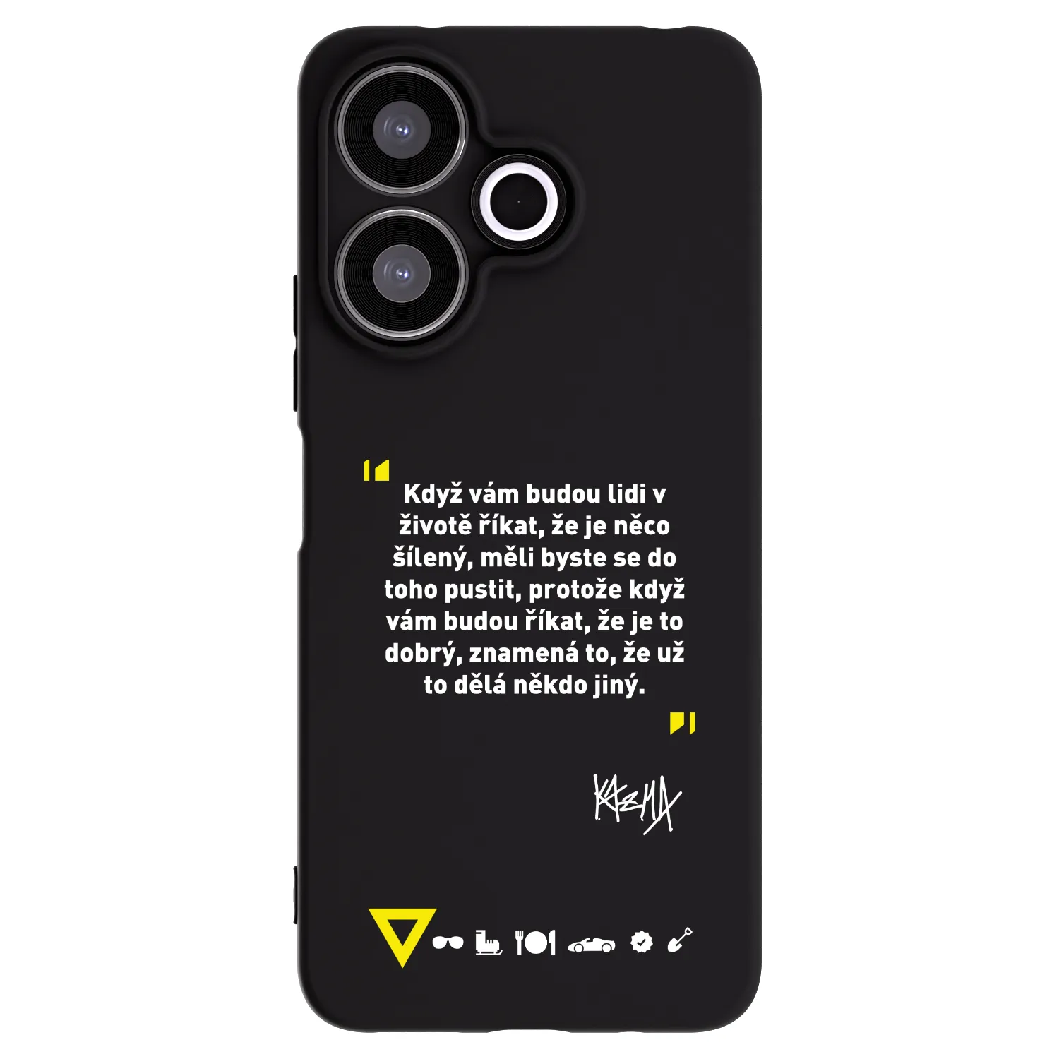 Picasee silikonový černý obal pro Xiaomi Redmi 13 4G - Kazma - MĚLI BYSTE SE DO TOHO PUSTIT