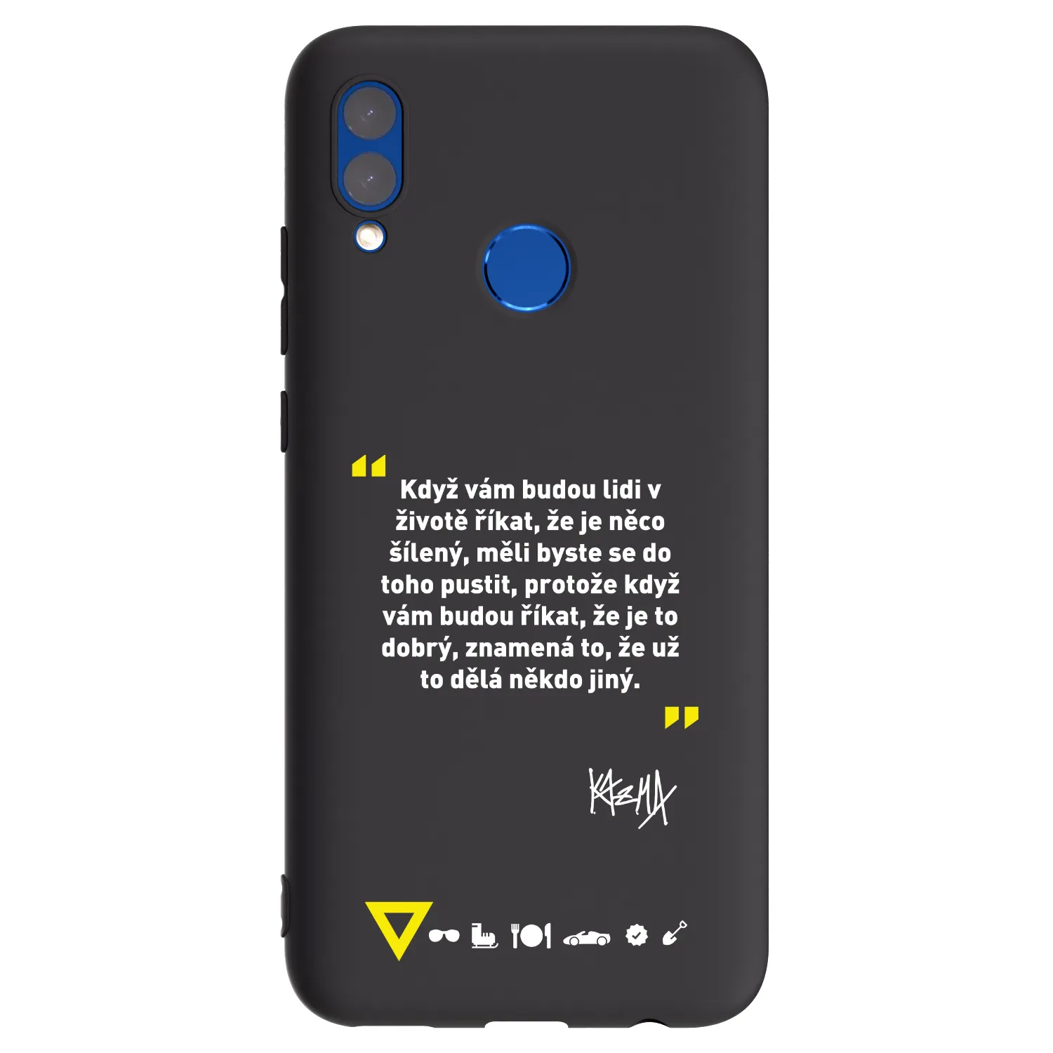 Picasee silikonový černý obal pro Honor 10 Lite - Kazma - MĚLI BYSTE SE DO TOHO PUSTIT