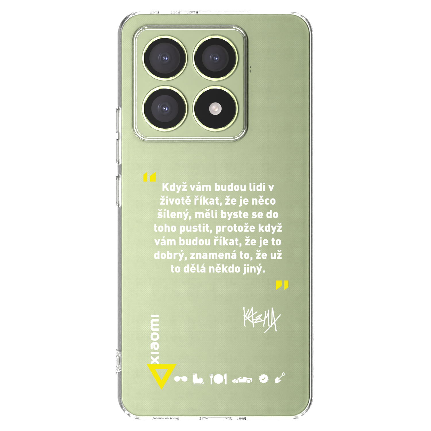 Picasee silikonový průhledný obal pro Xiaomi 14T - Kazma - MĚLI BYSTE SE DO TOHO PUSTIT