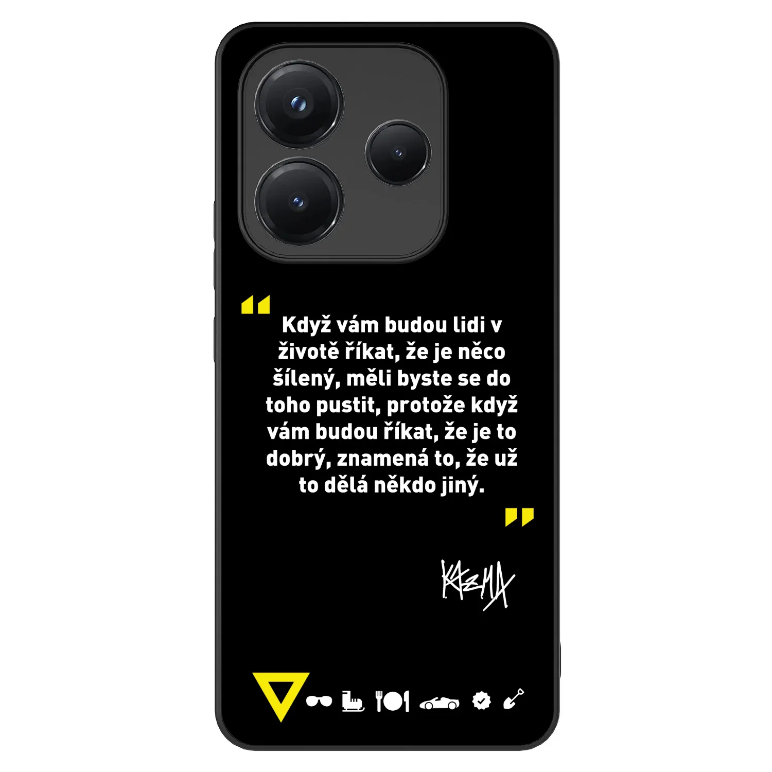 Picasee ULTIMATE CASE pro Xiaomi Redmi Note 14 5G - Kazma - MĚLI BYSTE SE DO TOHO PUSTIT