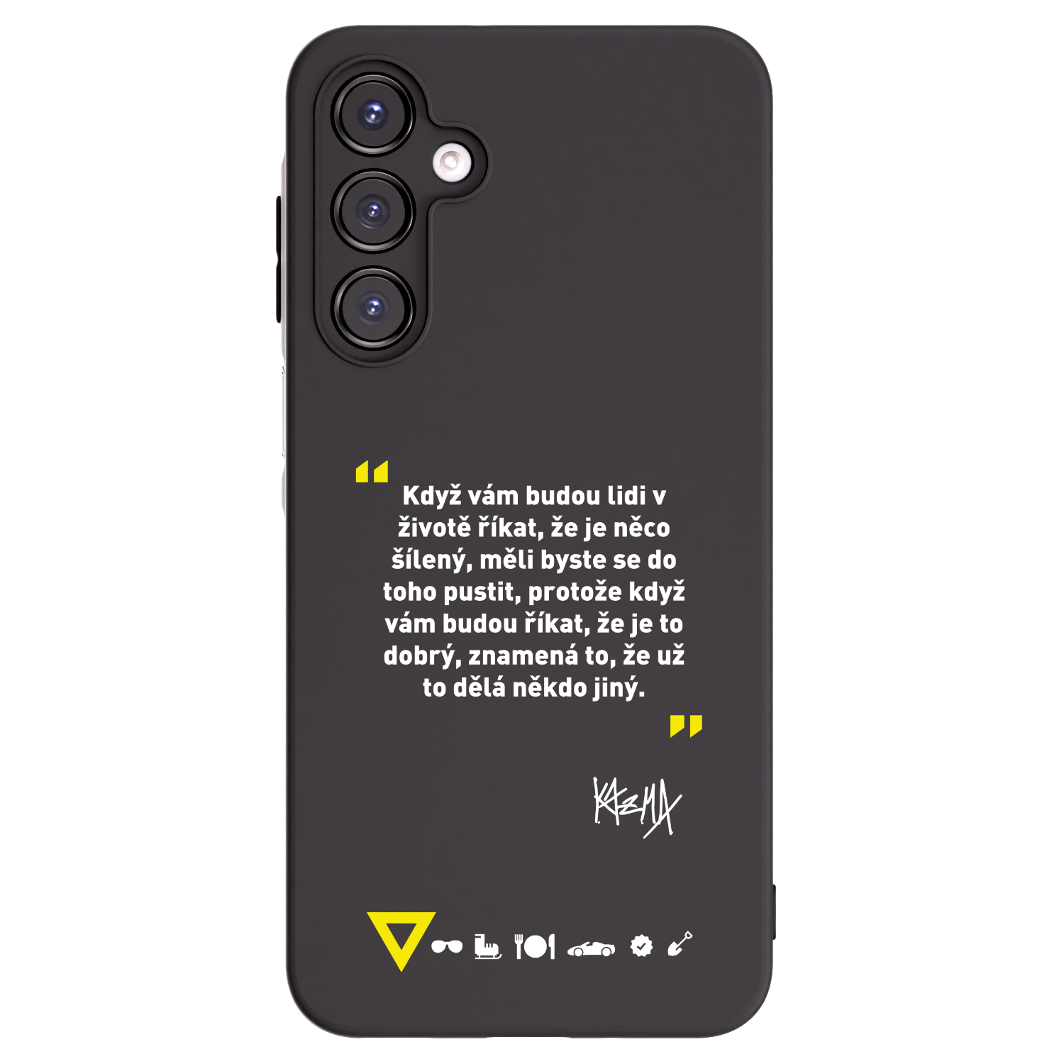 Picasee silikonový černý obal pro Samsung Galaxy A16 5G - Kazma - MĚLI BYSTE SE DO TOHO PUSTIT