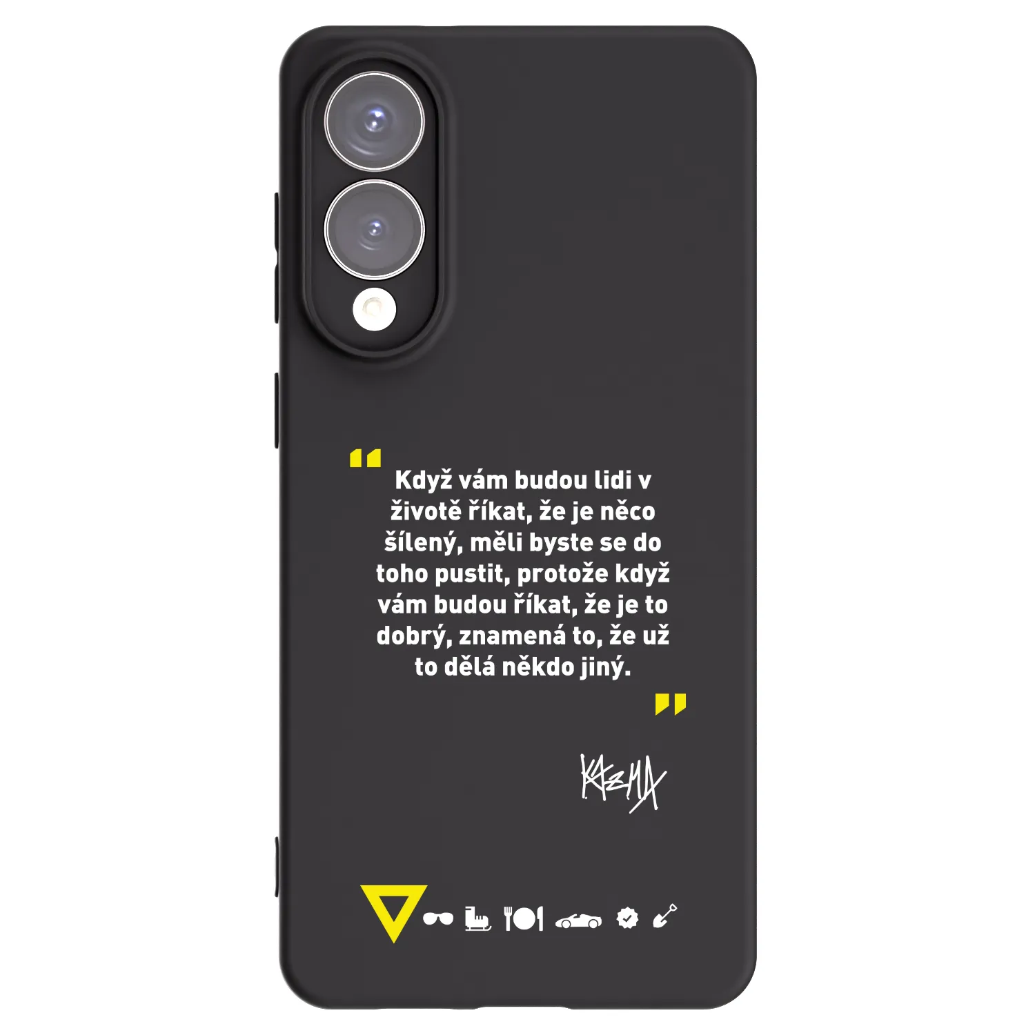 Picasee silikonový černý obal pro Samsung Galaxy S25 Edge 5G - Kazma - MĚLI BYSTE SE DO TOHO PUSTIT