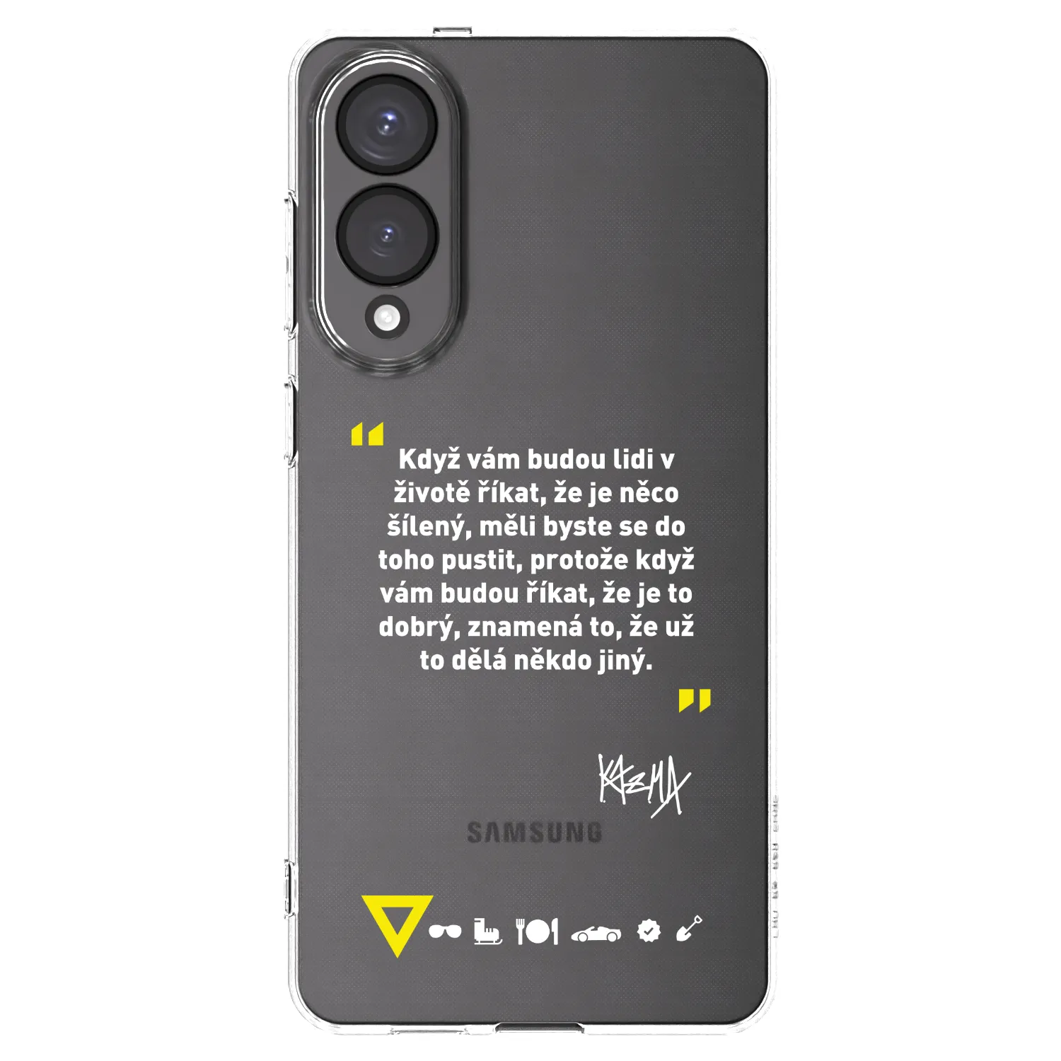 Picasee silikonový průhledný obal pro Samsung Galaxy S25 Edge 5G - Kazma - MĚLI BYSTE SE DO TOHO PUSTIT