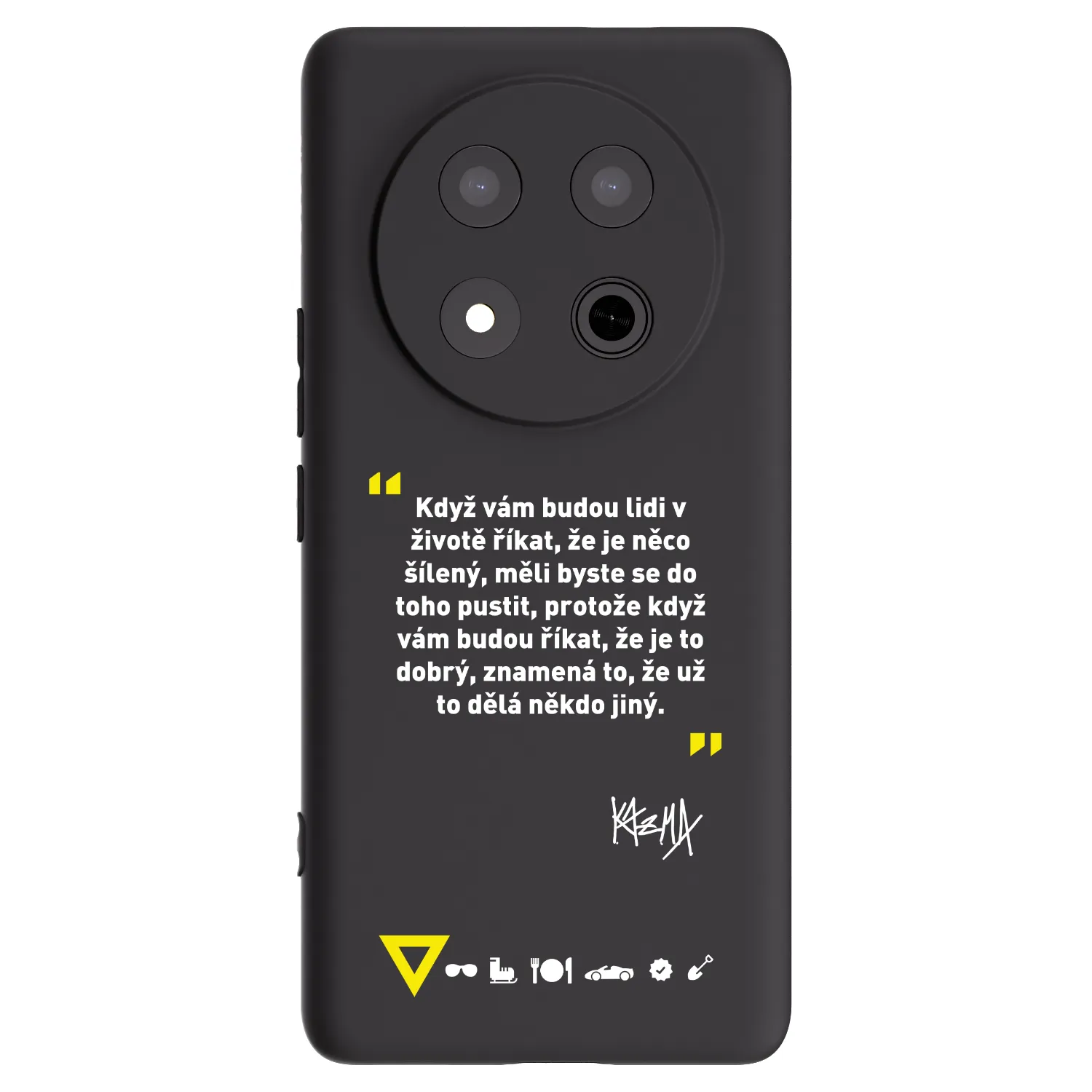 Picasee silikonový černý obal pro Honor Magic7 Lite 5G - Kazma - MĚLI BYSTE SE DO TOHO PUSTIT