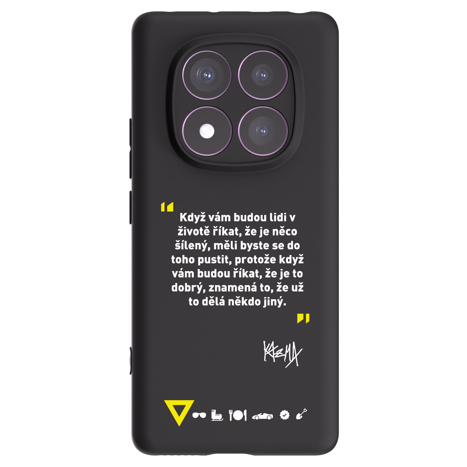 Picasee silikonový černý obal pro Xiaomi Redmi Note 14 Pro 4G - Kazma - MĚLI BYSTE SE DO TOHO PUSTIT