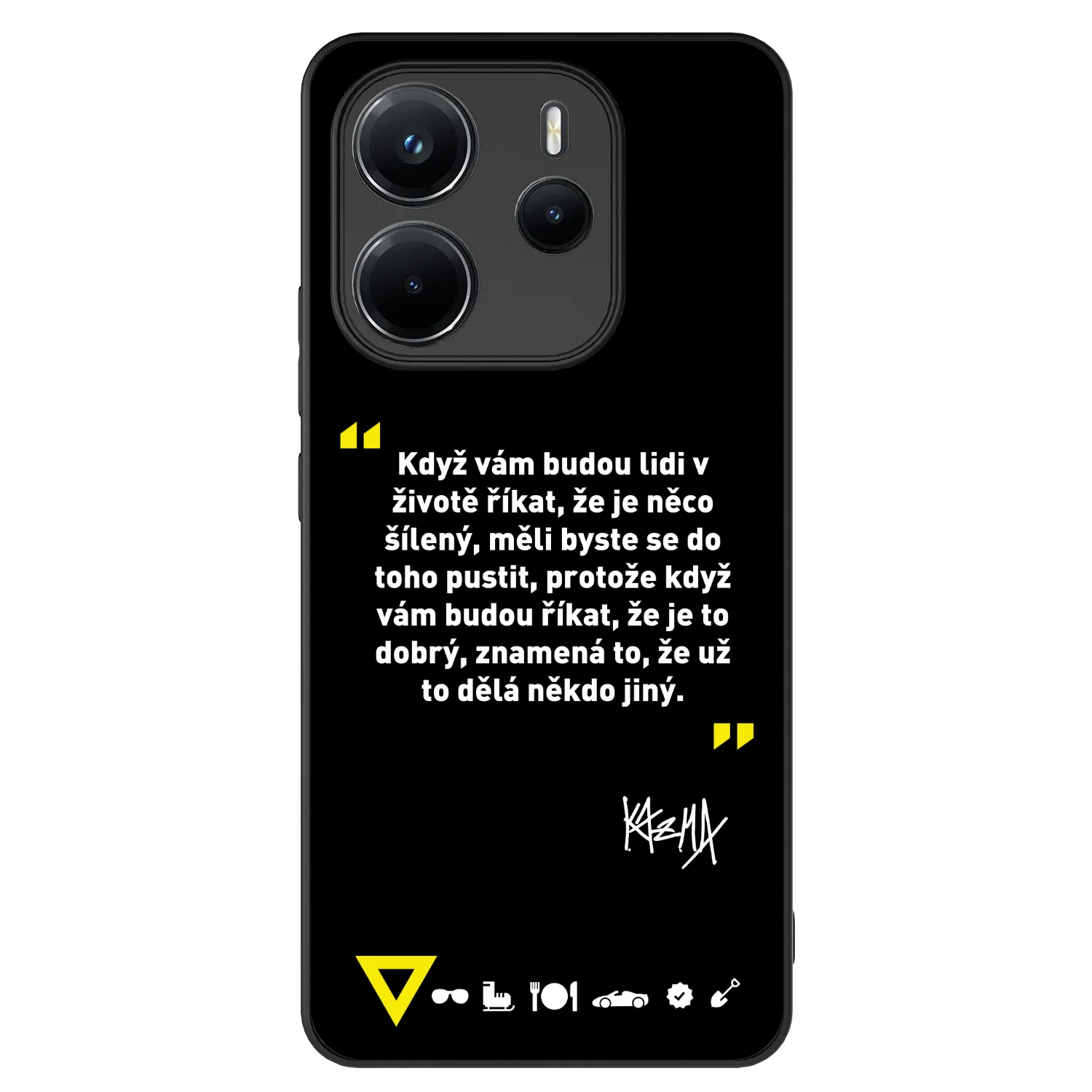 Picasee ULTIMATE CASE pro Xiaomi Redmi Note 14 4G - Kazma - MĚLI BYSTE SE DO TOHO PUSTIT