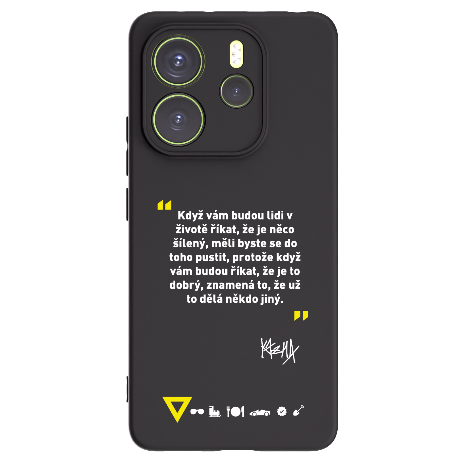 Picasee silikonový černý obal pro Xiaomi Redmi Note 14 4G - Kazma - MĚLI BYSTE SE DO TOHO PUSTIT