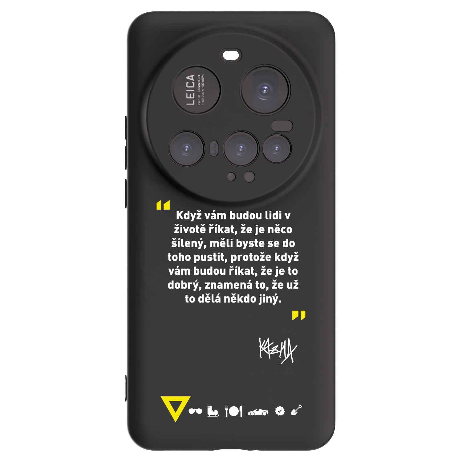 Picasee silikonový černý obal pro Xiaomi 15 Ultra - Kazma - MĚLI BYSTE SE DO TOHO PUSTIT