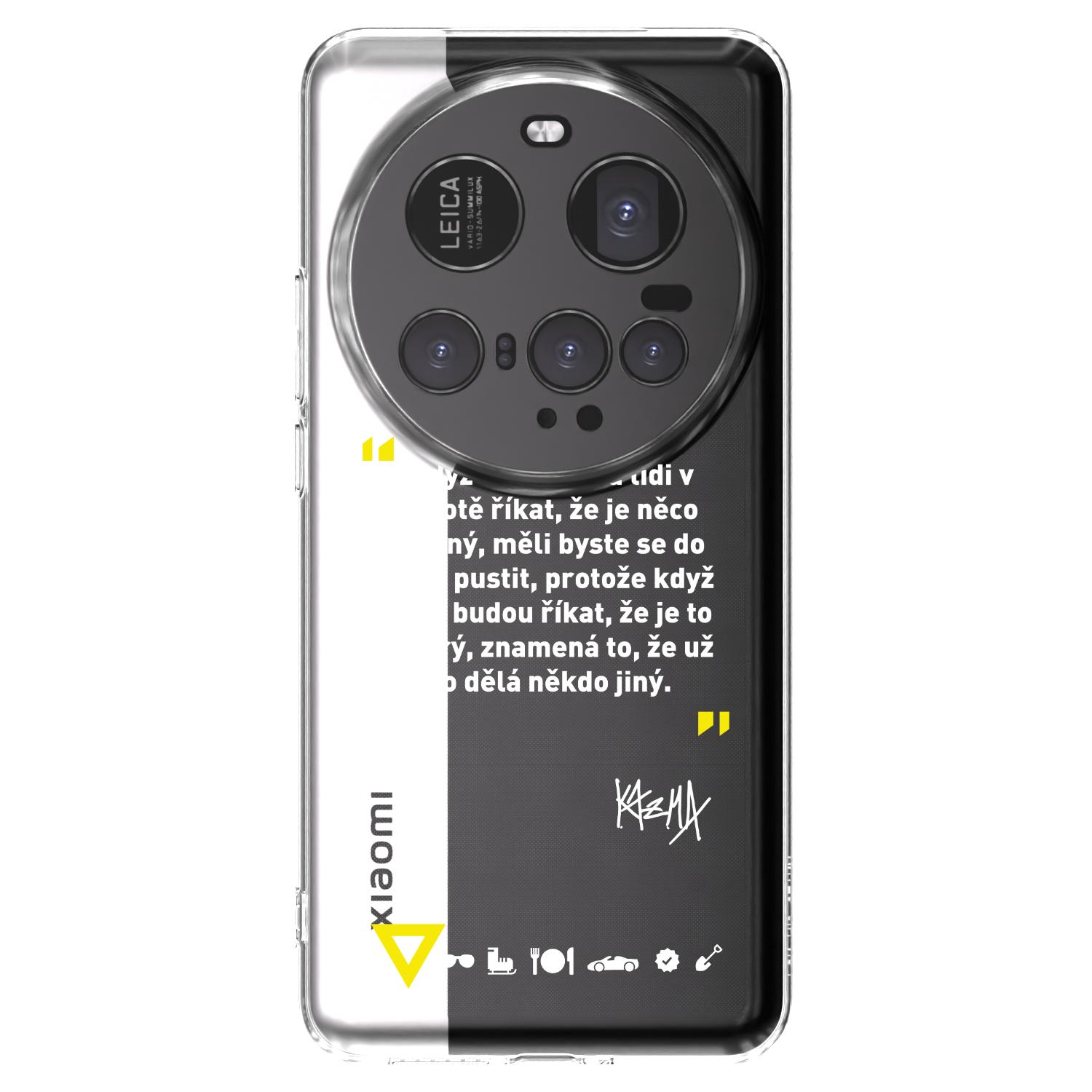 Picasee silikonový průhledný obal pro Xiaomi 15 Ultra - Kazma - MĚLI BYSTE SE DO TOHO PUSTIT