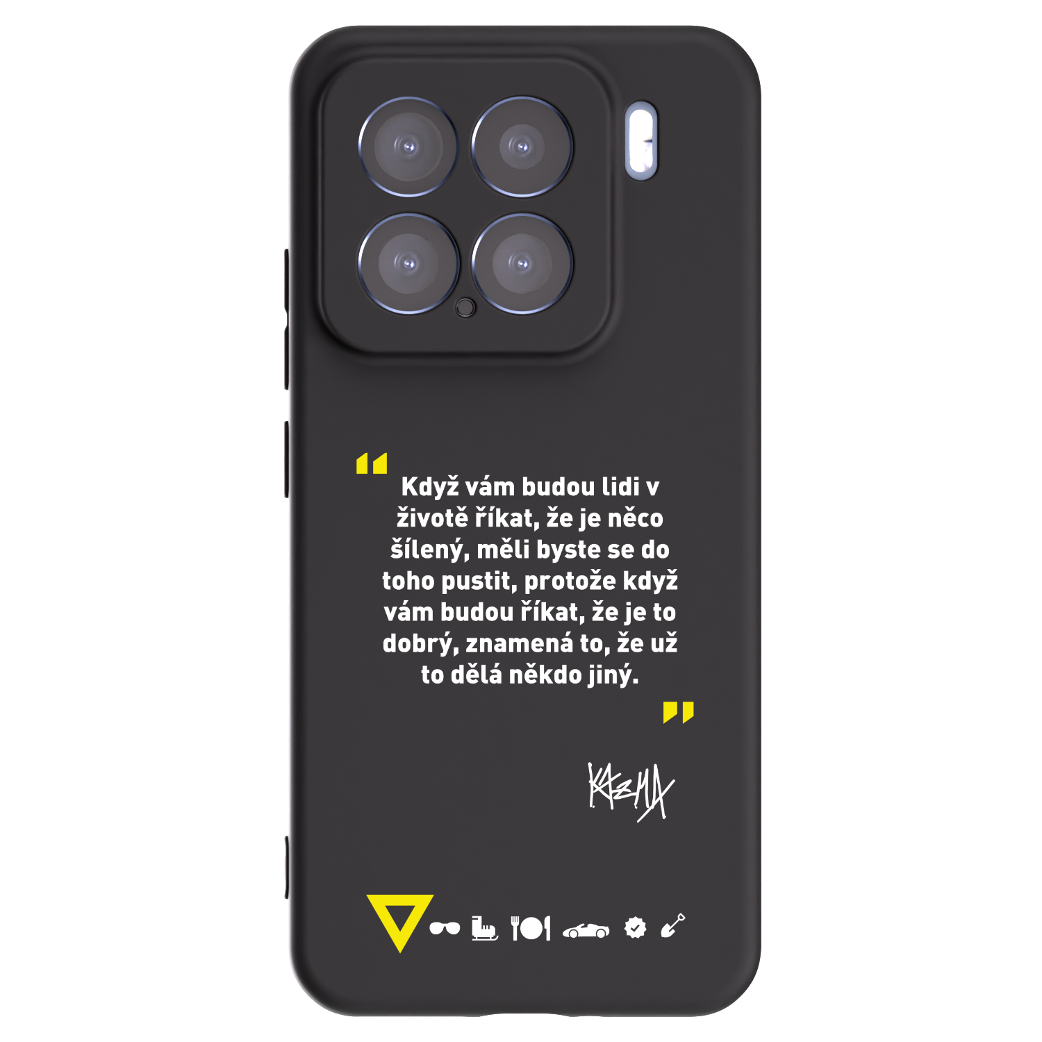 Picasee silikonový černý obal pro Xiaomi 15 - Kazma - MĚLI BYSTE SE DO TOHO PUSTIT