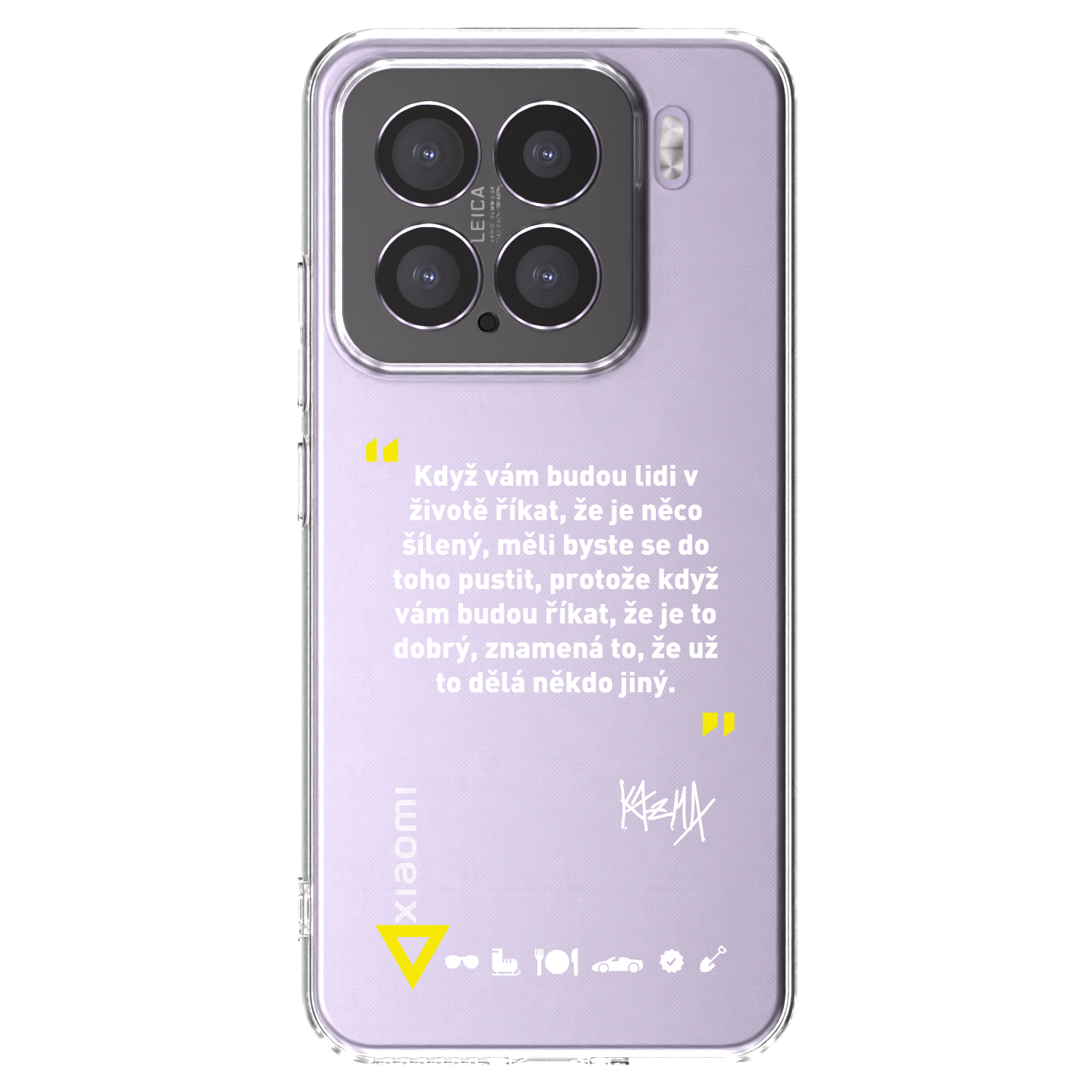 Picasee silikonový průhledný obal pro Xiaomi 15 - Kazma - MĚLI BYSTE SE DO TOHO PUSTIT