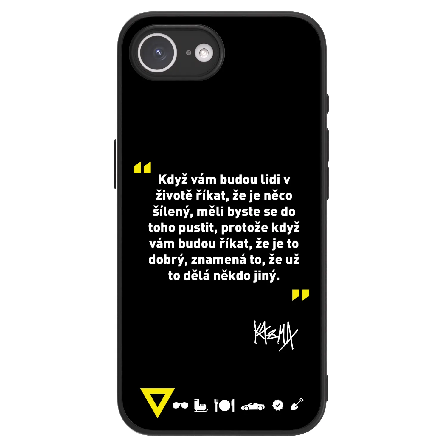 Picasee ULTIMATE CASE MagSafe pro Apple iPhone 16e - Kazma - MĚLI BYSTE SE DO TOHO PUSTIT