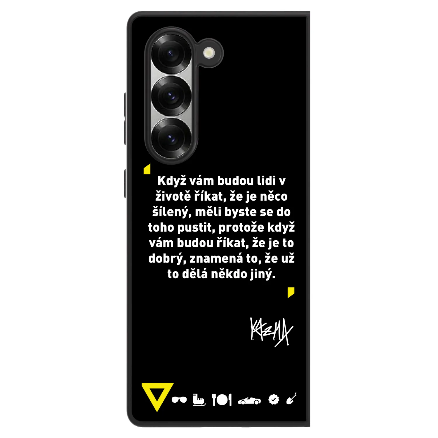 Picasee ULTIMATE CASE pro Samsung Galaxy Z Fold6 5G - Kazma - MĚLI BYSTE SE DO TOHO PUSTIT