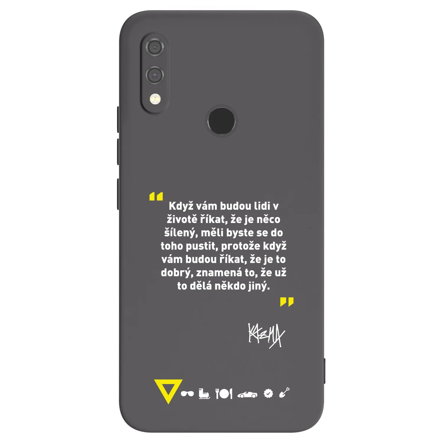 Picasee silikonový černý obal pro Xiaomi Redmi Note 7 - Kazma - MĚLI BYSTE SE DO TOHO PUSTIT