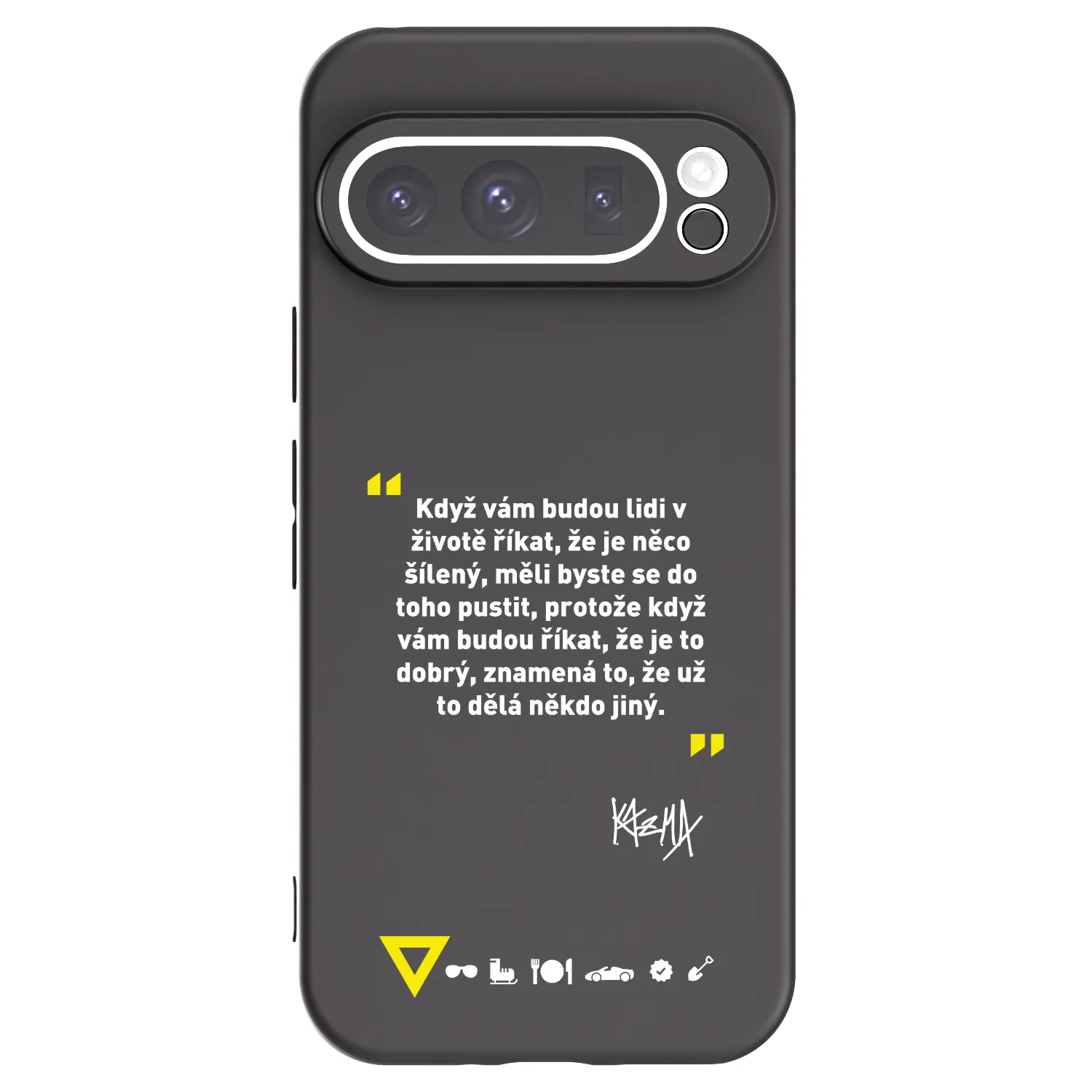 Picasee silikonový černý obal pro Google Pixel 9 Pro - Kazma - MĚLI BYSTE SE DO TOHO PUSTIT