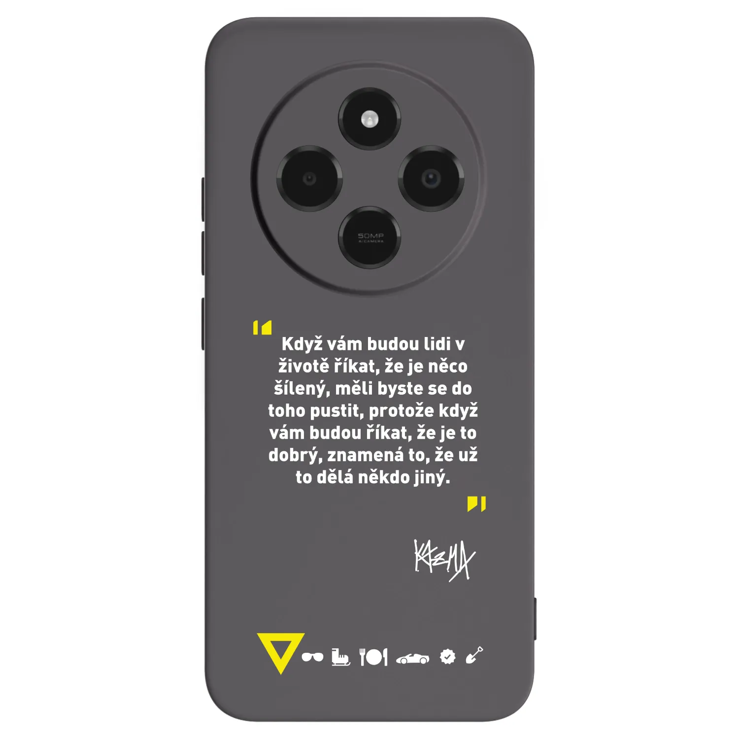 Picasee silikonový černý obal pro Xiaomi Poco C75 - Kazma - MĚLI BYSTE SE DO TOHO PUSTIT