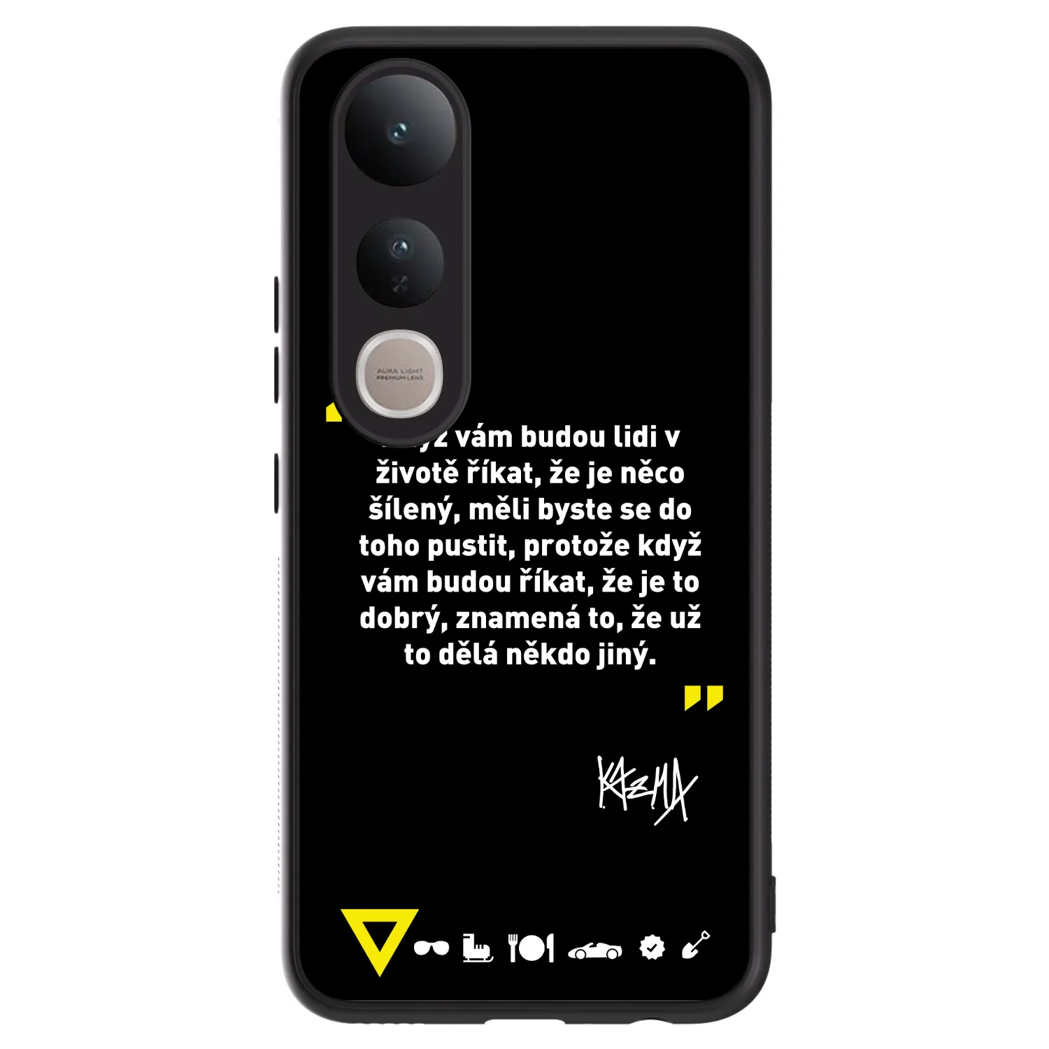 Picasee ULTIMATE CASE pro Vivo V50 Lite 5G - Kazma - MĚLI BYSTE SE DO TOHO PUSTIT
