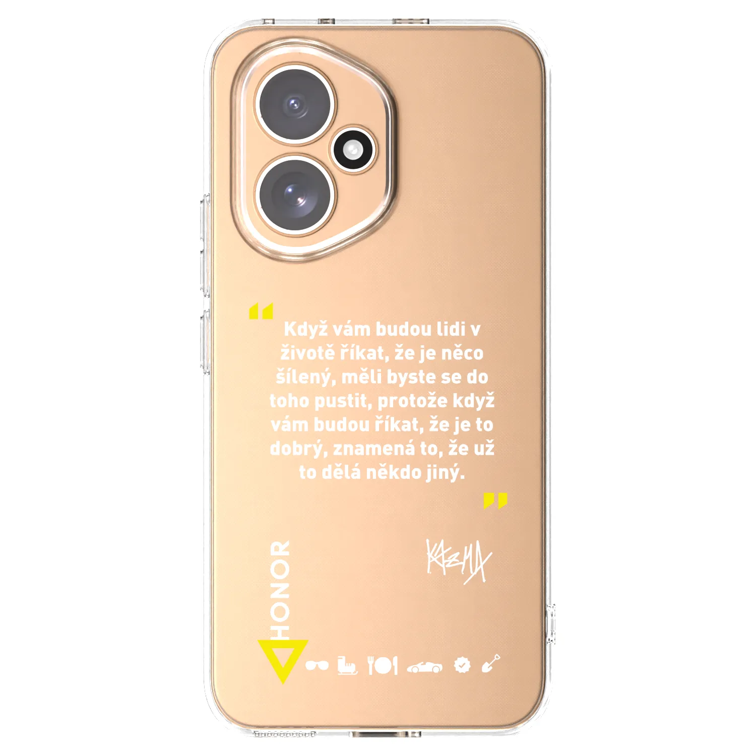 Picasee silikonový průhledný obal pro Honor 400 5G - Kazma - MĚLI BYSTE SE DO TOHO PUSTIT