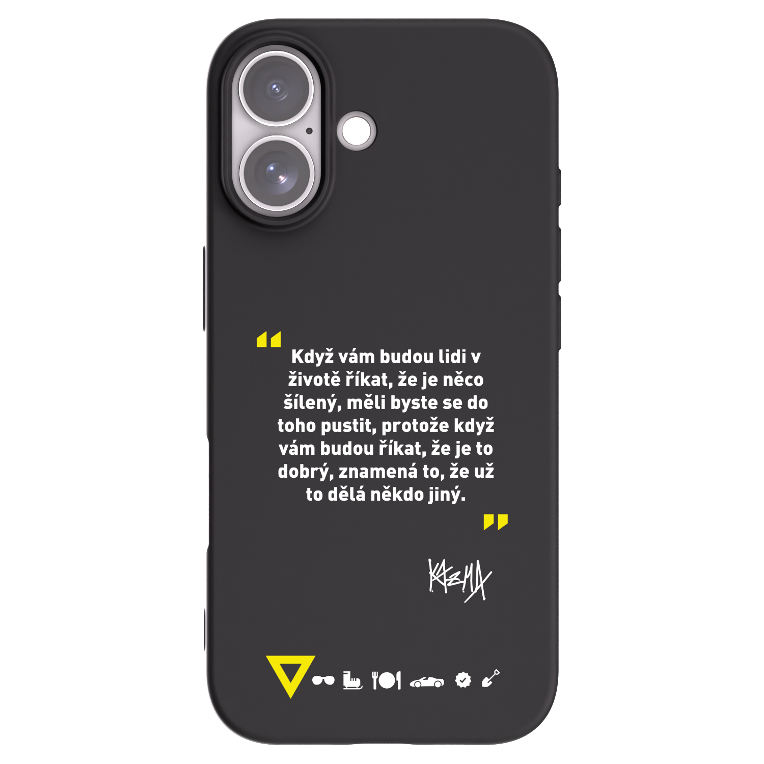 Picasee silikonový černý obal pro Apple iPhone 17 - Kazma - MĚLI BYSTE SE DO TOHO PUSTIT