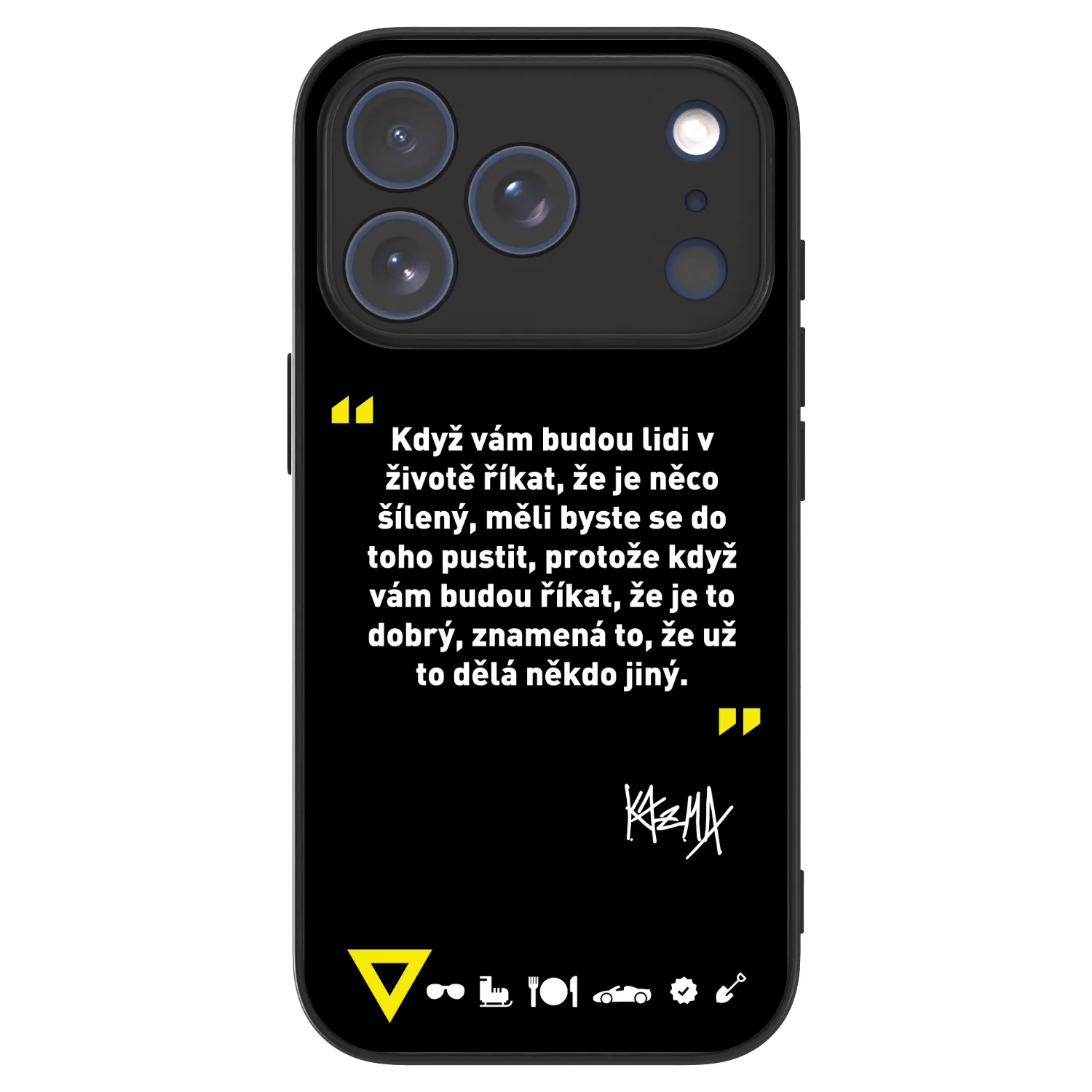 Picasee ULTIMATE CASE MagSafe pro Apple iPhone 17 Pro - Kazma - MĚLI BYSTE SE DO TOHO PUSTIT