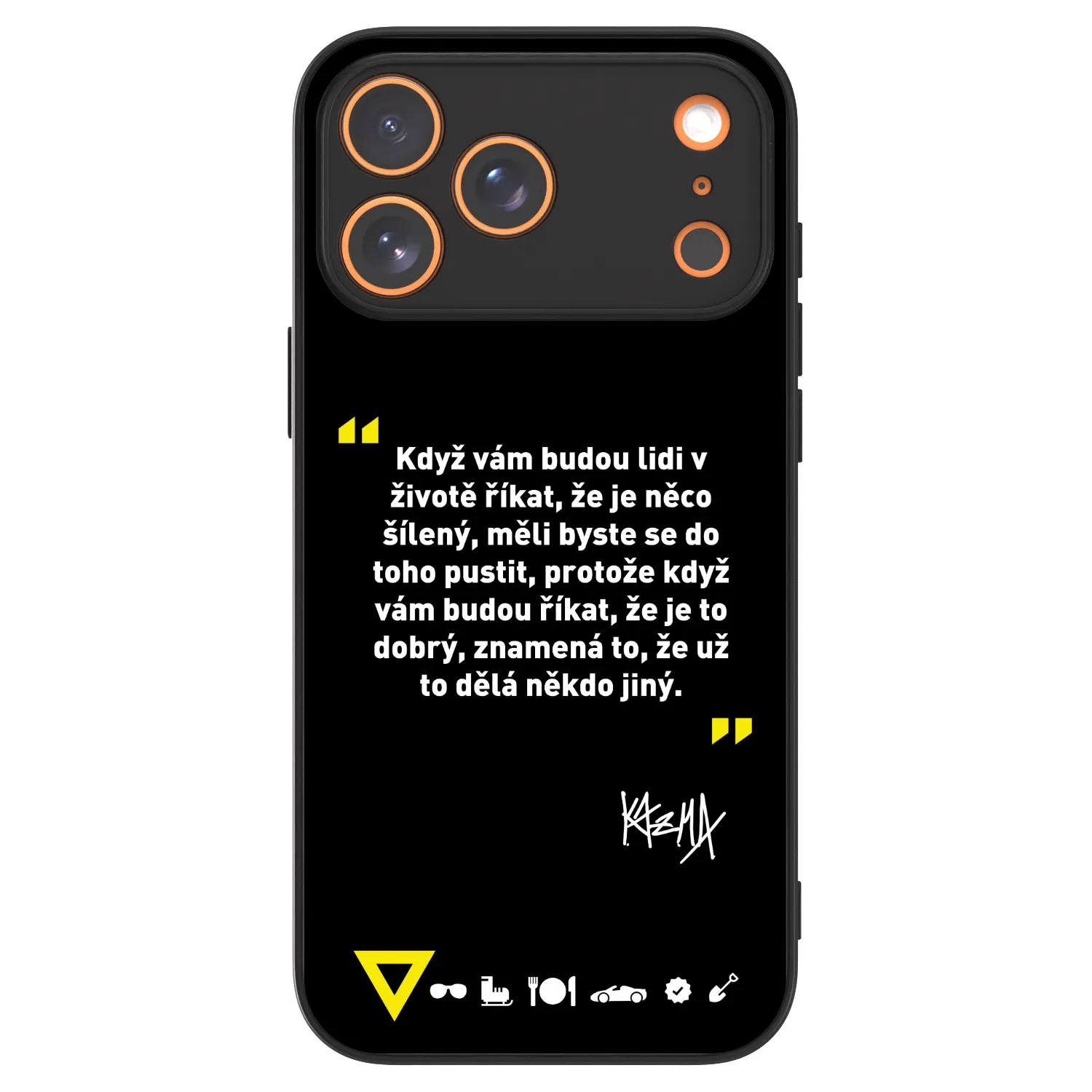 Picasee ULTIMATE CASE pro Apple iPhone 17 Pro Max - Kazma - MĚLI BYSTE SE DO TOHO PUSTIT