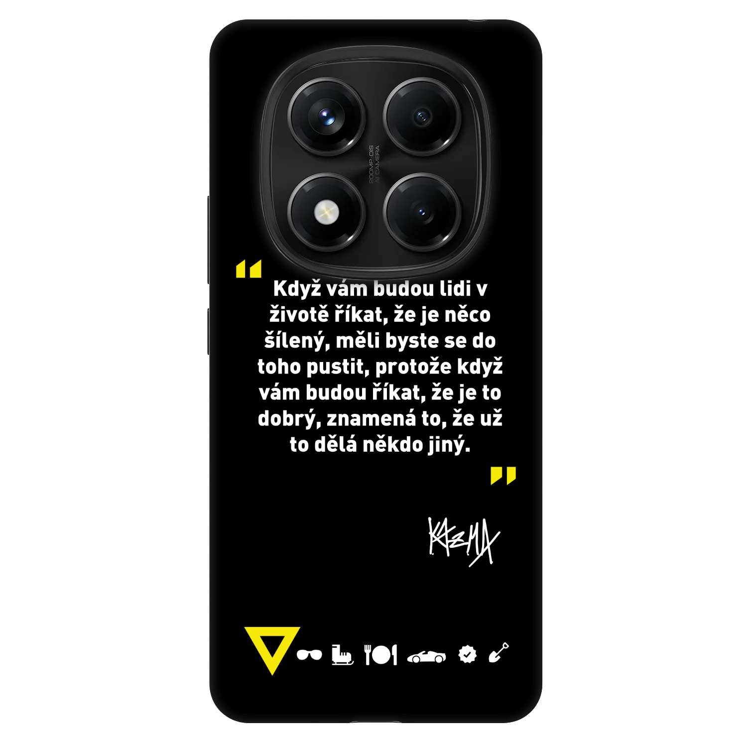 Picasee Fashion Case pro Xiaomi Redmi Note 14 Pro 5G - Kazma - MĚLI BYSTE SE DO TOHO PUSTIT