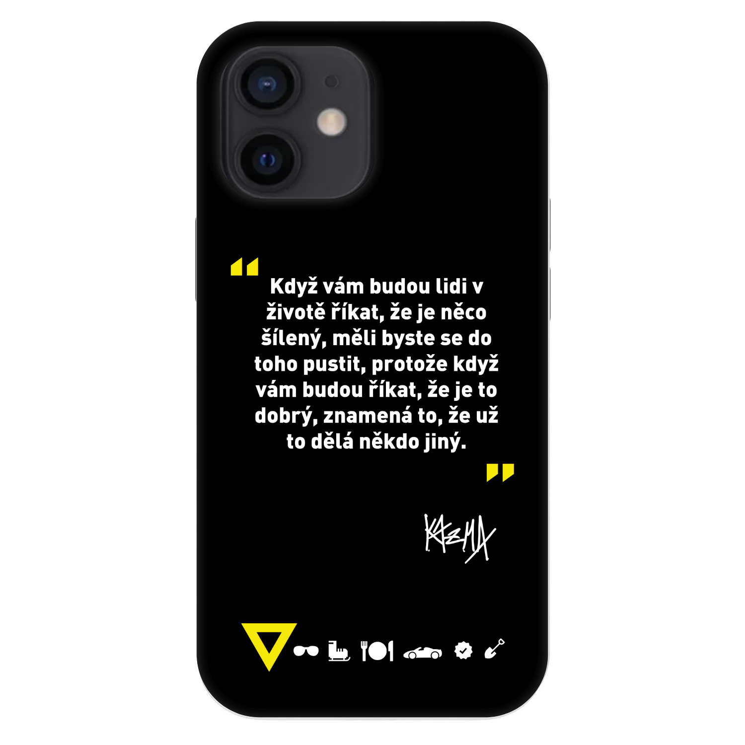 Picasee Fashion Case pro Apple iPhone 12 mini - Kazma - MĚLI BYSTE SE DO TOHO PUSTIT