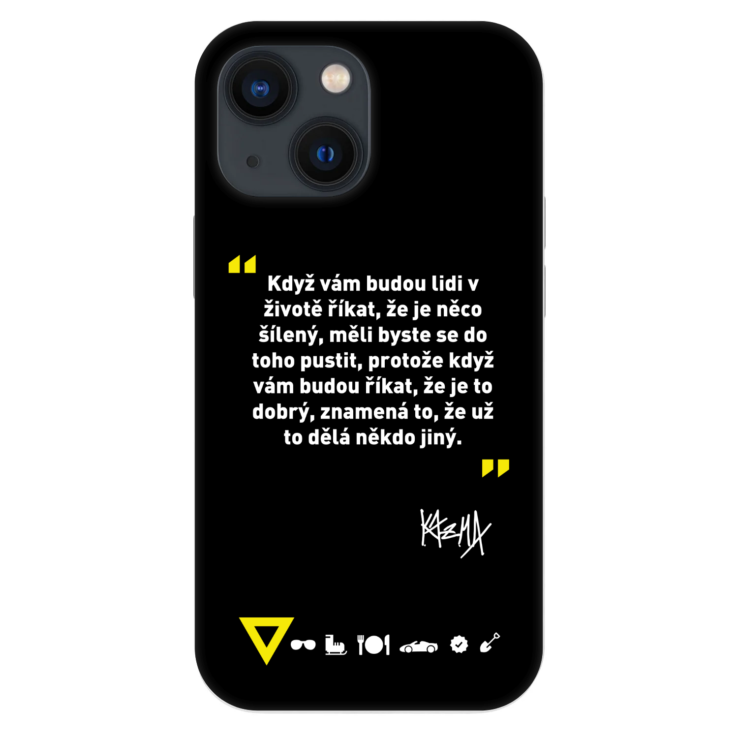 Picasee Fashion Case pro Apple iPhone 13 mini - Kazma - MĚLI BYSTE SE DO TOHO PUSTIT