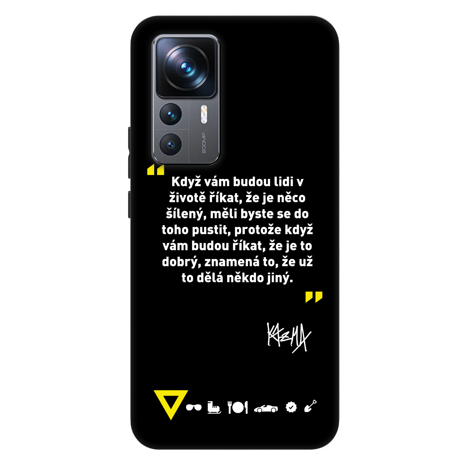 Picasee Fashion Case pro Xiaomi 12T Pro - Kazma - MĚLI BYSTE SE DO TOHO PUSTIT