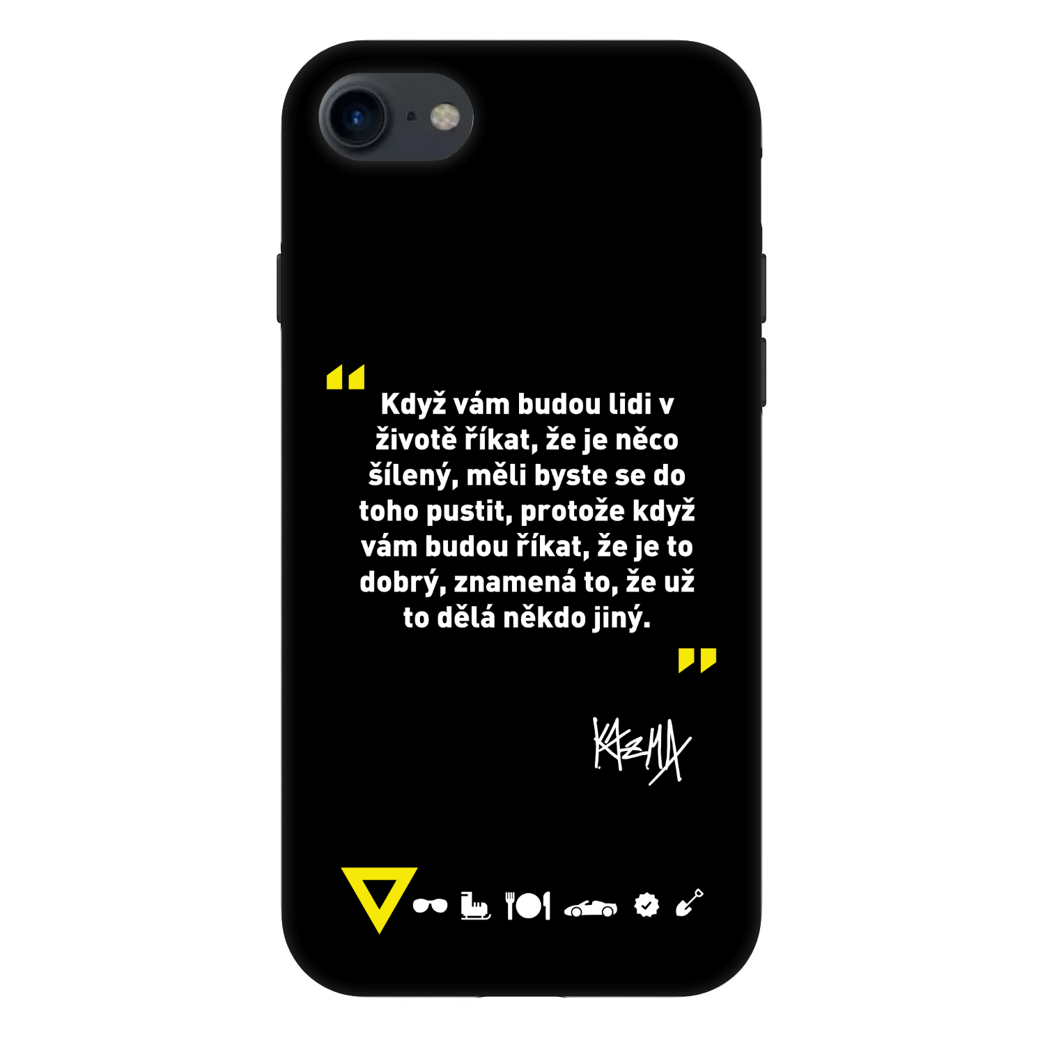 Picasee Fashion Case pro Apple iPhone SE 2020 - Kazma - MĚLI BYSTE SE DO TOHO PUSTIT