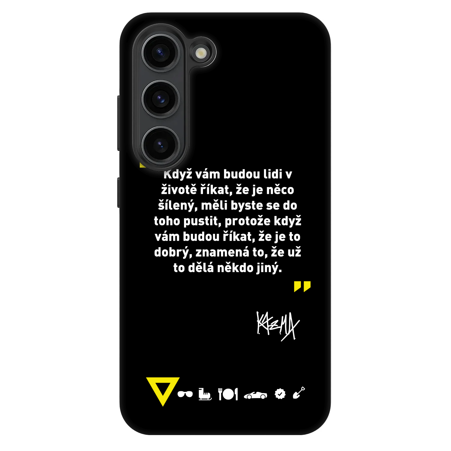 Picasee Fashion Case pro Samsung Galaxy S23+ 5G - Kazma - MĚLI BYSTE SE DO TOHO PUSTIT