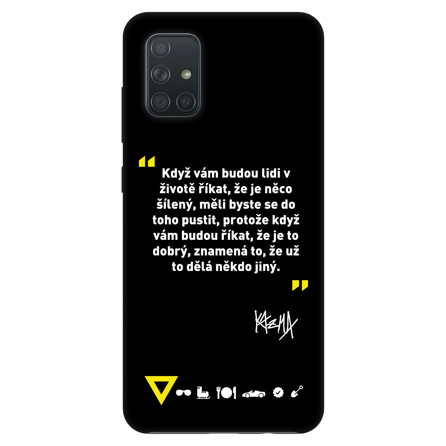Picasee Fashion Case pro Samsung Galaxy A71 A715F - Kazma - MĚLI BYSTE SE DO TOHO PUSTIT