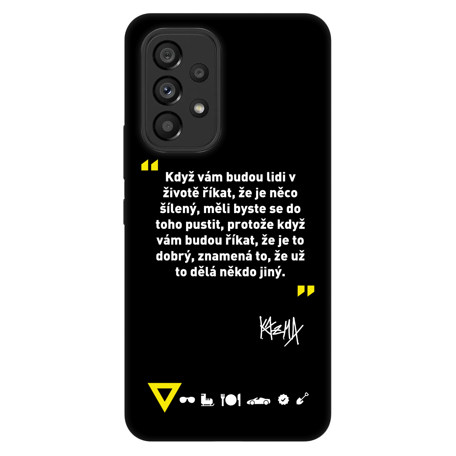 Picasee Fashion Case pro Samsung Galaxy A53 5G A536 - Kazma - MĚLI BYSTE SE DO TOHO PUSTIT