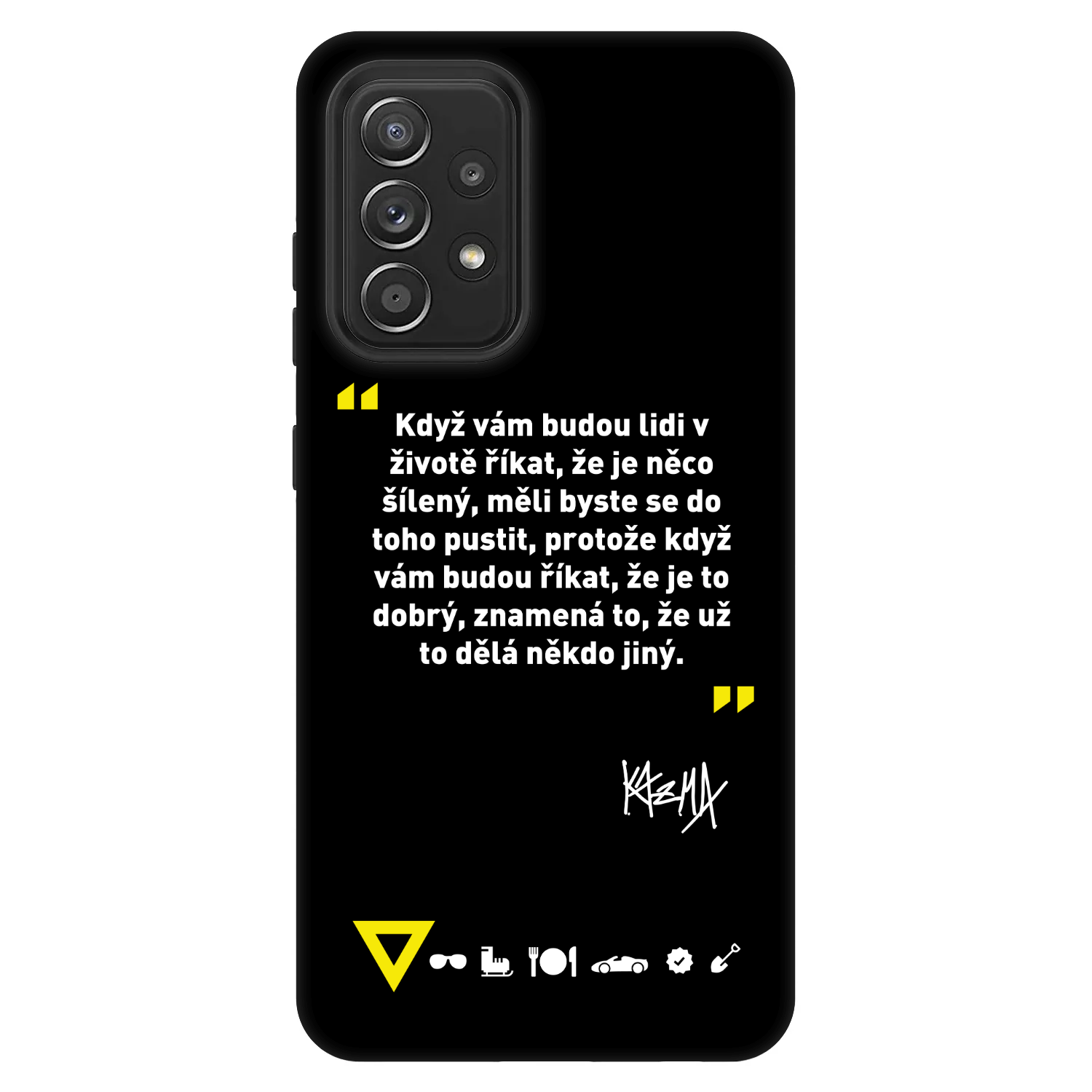 Picasee Fashion Case pro Samsung Galaxy A52s 5G A528B - Kazma - MĚLI BYSTE SE DO TOHO PUSTIT