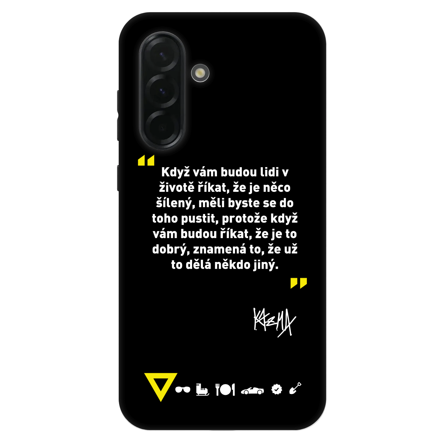 Picasee Fashion Case pro Samsung Galaxy A36 5G - Kazma - MĚLI BYSTE SE DO TOHO PUSTIT