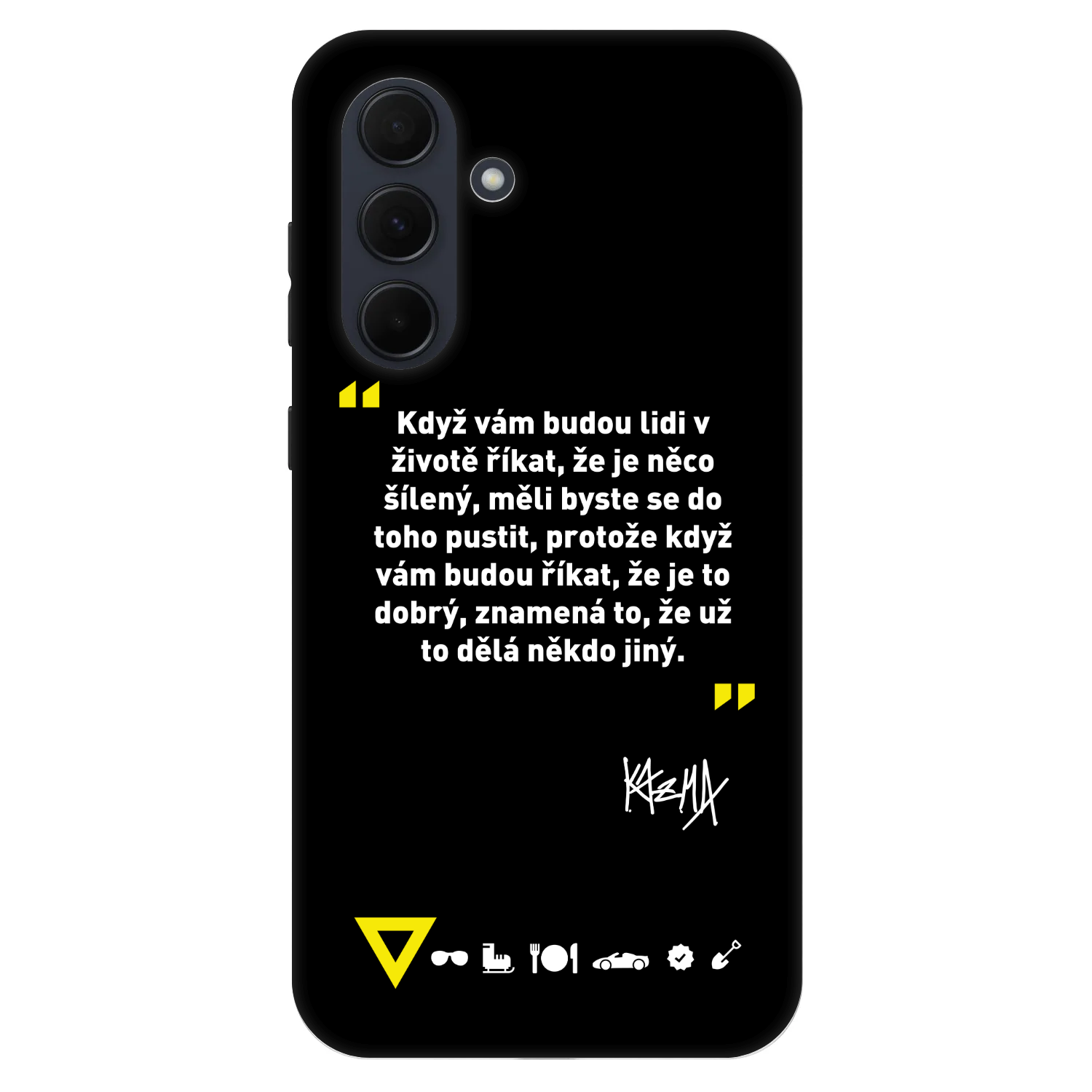 Picasee Fashion Case pro Samsung Galaxy A35 5G A356B - Kazma - MĚLI BYSTE SE DO TOHO PUSTIT