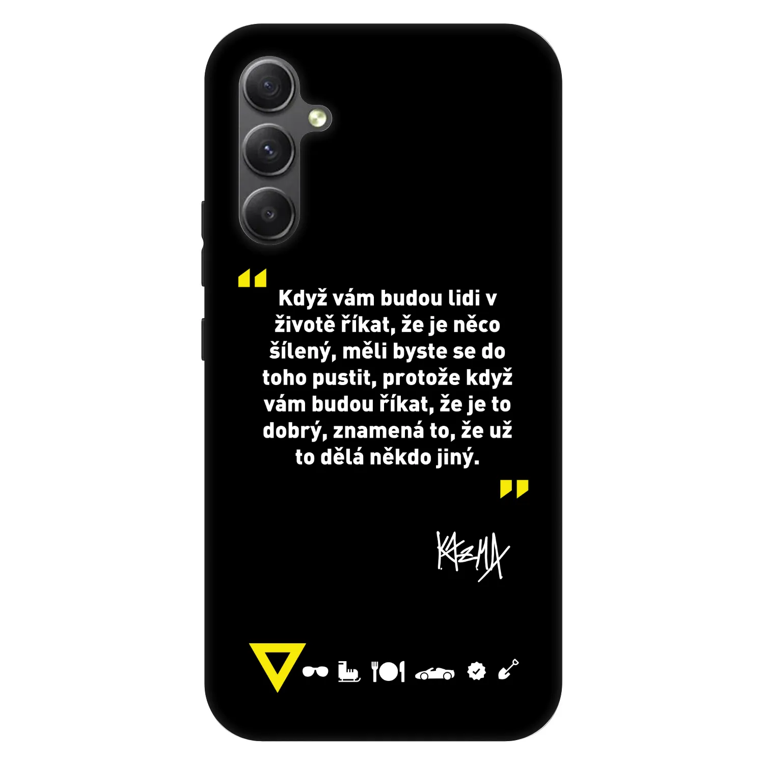 Picasee Fashion Case pro Samsung Galaxy A34 5G A346B - Kazma - MĚLI BYSTE SE DO TOHO PUSTIT