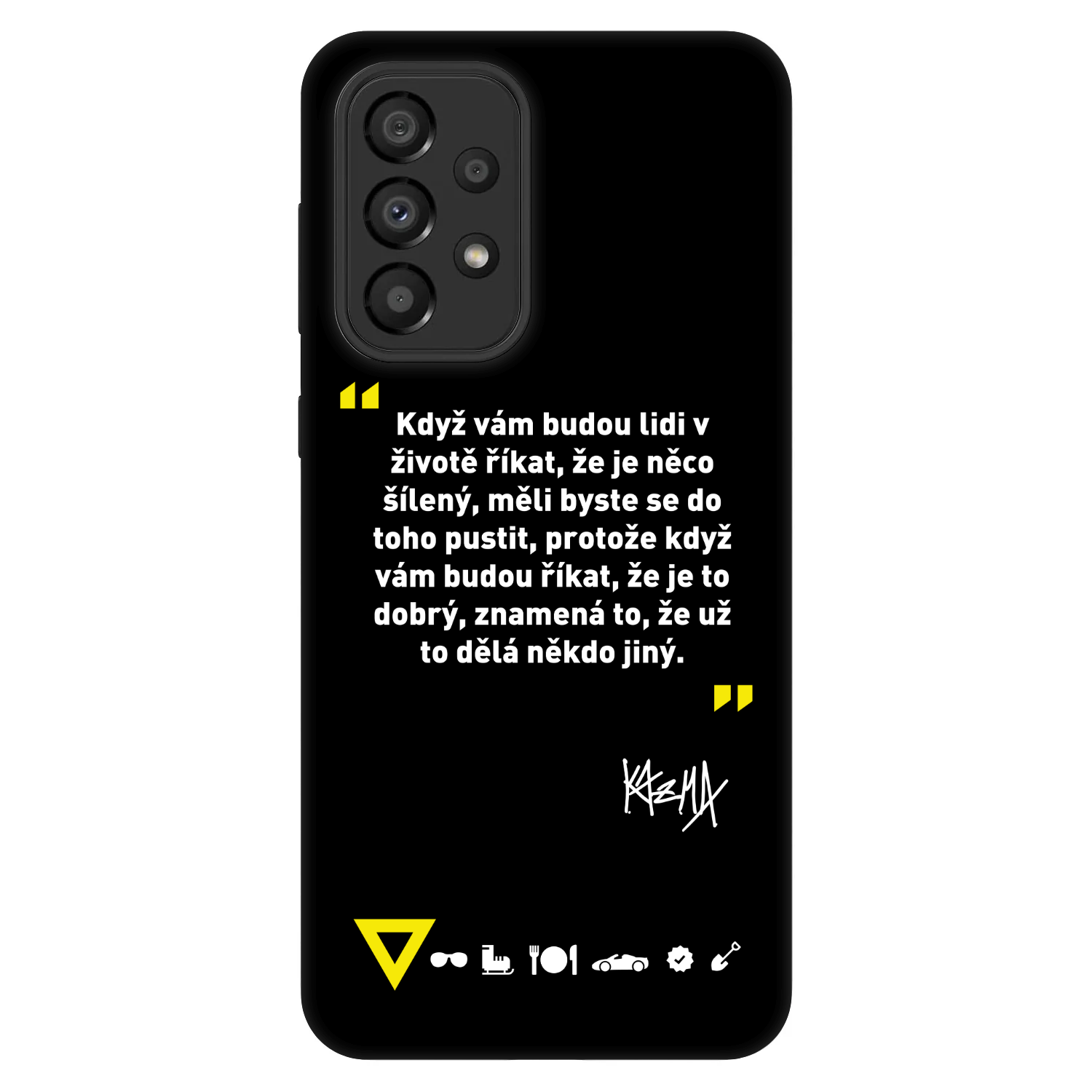 Picasee Fashion Case pro Samsung Galaxy A33 5G A336 - Kazma - MĚLI BYSTE SE DO TOHO PUSTIT