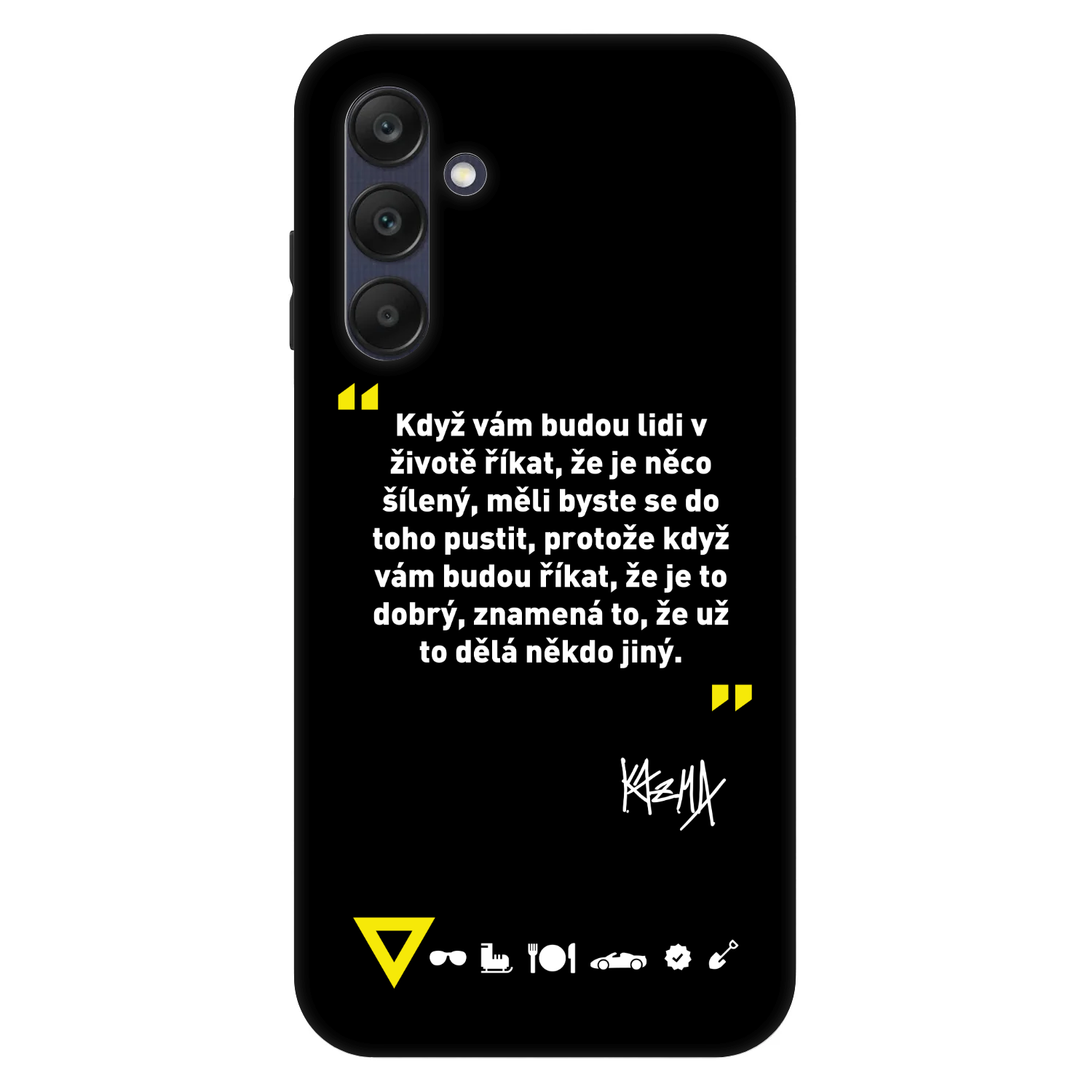 Picasee Fashion Case pro Samsung Galaxy A25 A256B 5G - Kazma - MĚLI BYSTE SE DO TOHO PUSTIT