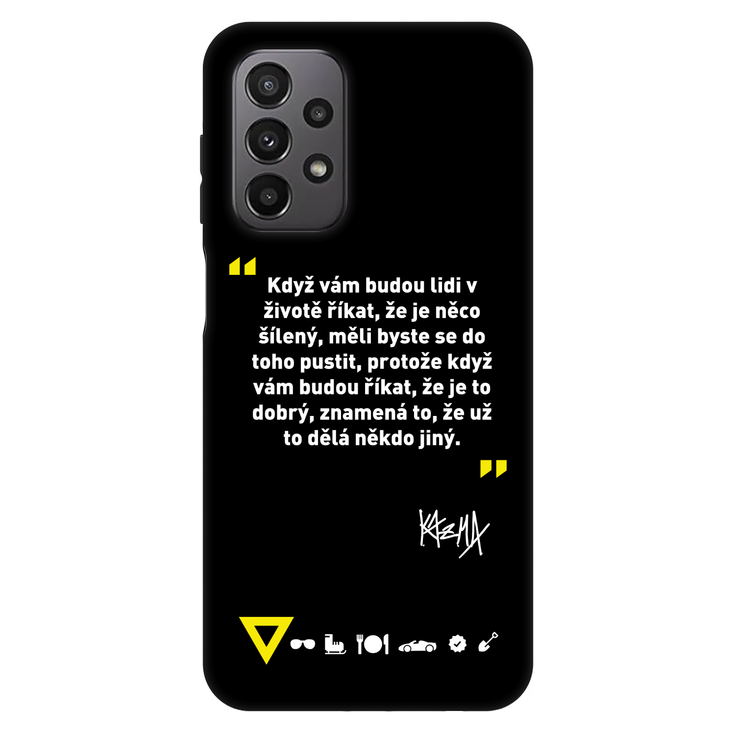 Picasee Fashion Case pro Samsung Galaxy A23 A236B 5G - Kazma - MĚLI BYSTE SE DO TOHO PUSTIT
