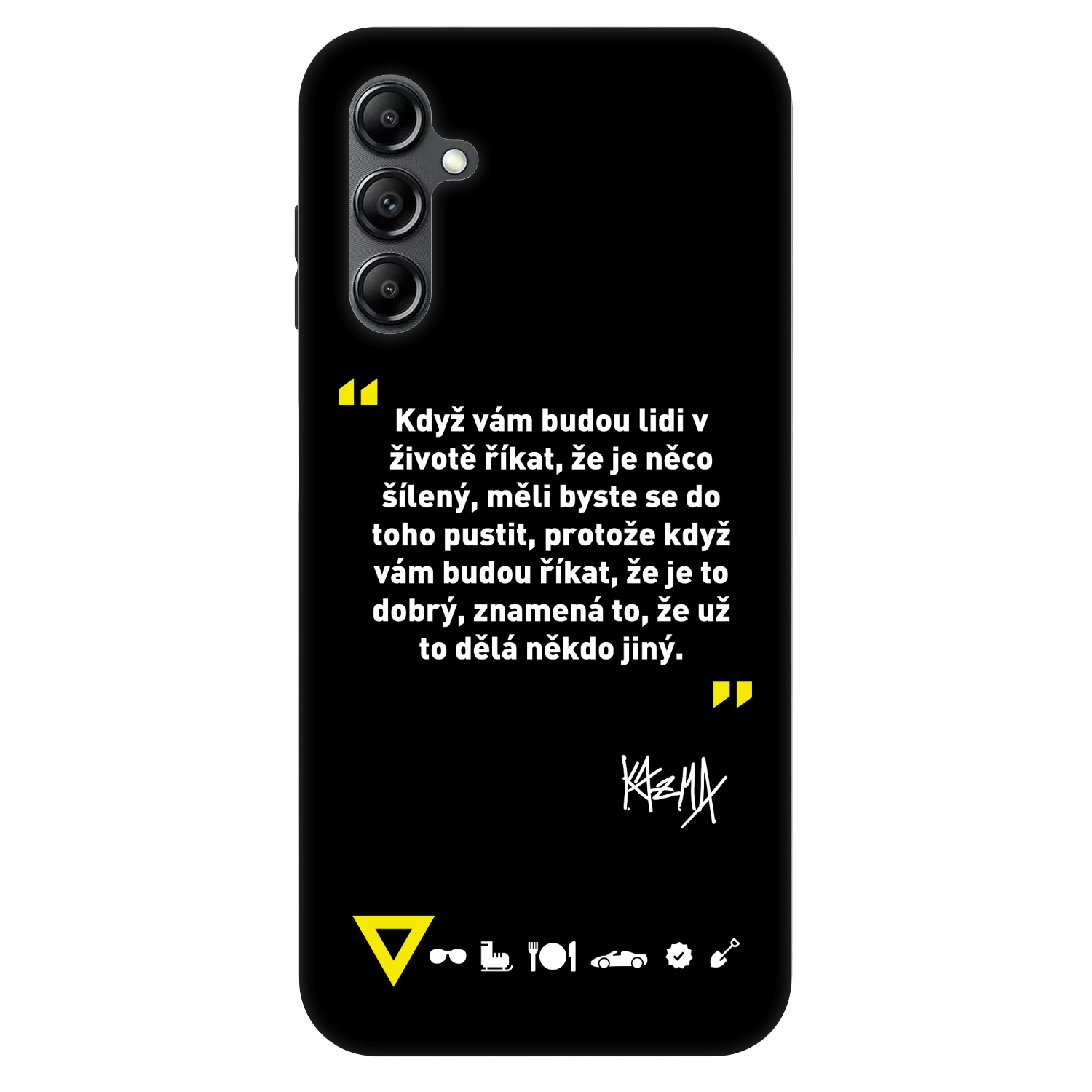 Picasee Fashion Case pro Samsung Galaxy A14 4G A145R - Kazma - MĚLI BYSTE SE DO TOHO PUSTIT