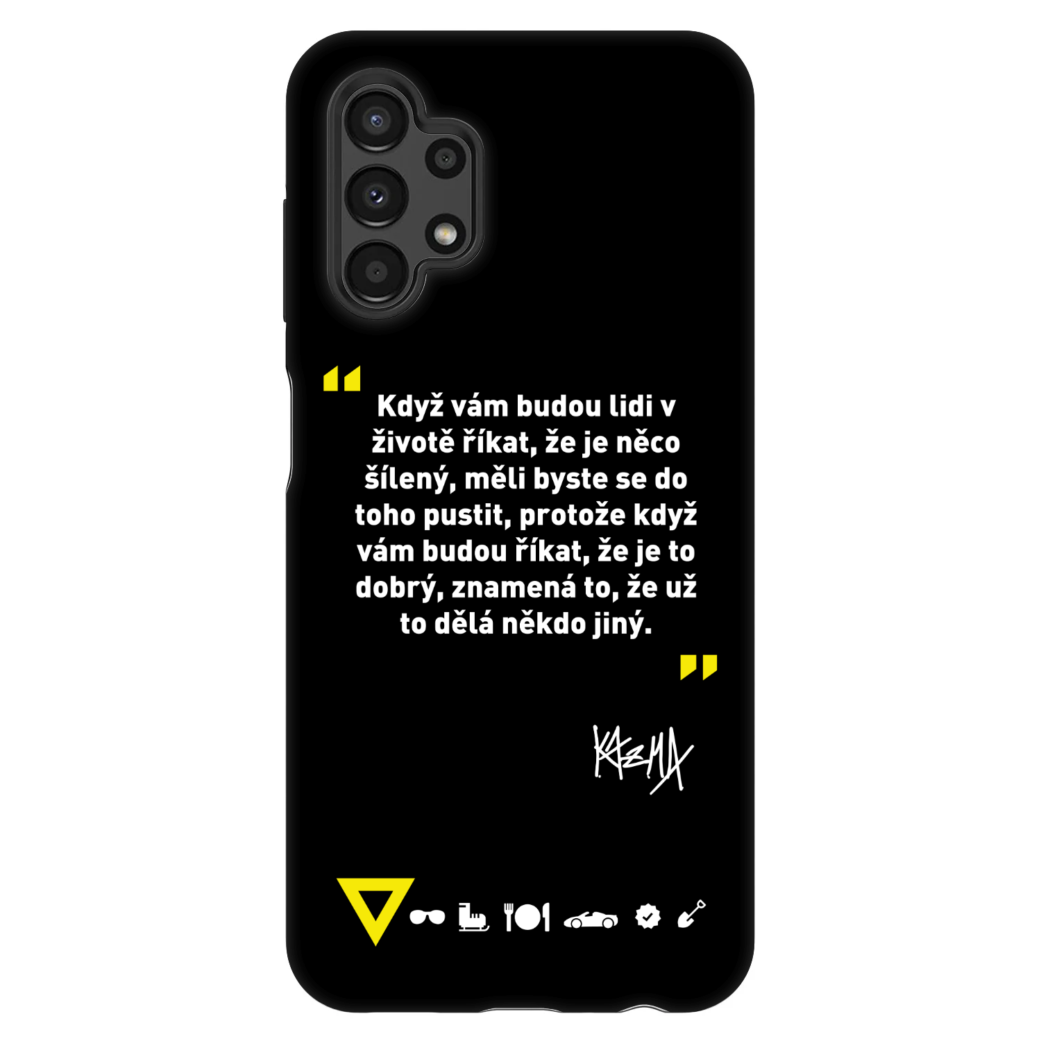 Picasee Fashion Case pro Samsung Galaxy A13 4G A135 - Kazma - MĚLI BYSTE SE DO TOHO PUSTIT